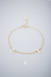 Two Initial Bracelet