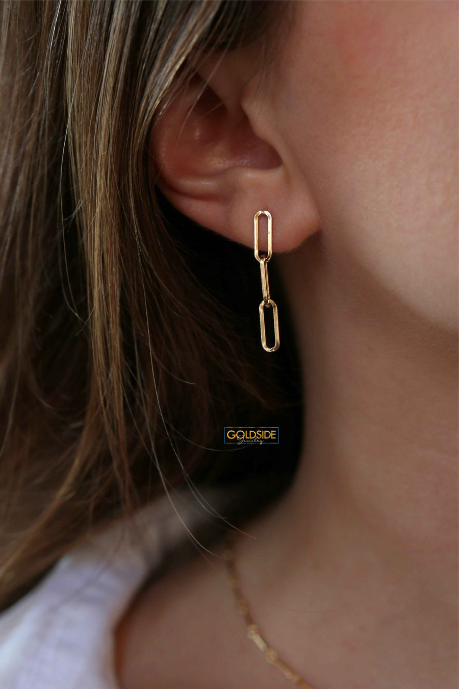 Paperclip Chain Earrings