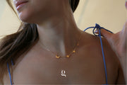 Moon & her Stars Necklace - Goldside Jewelry