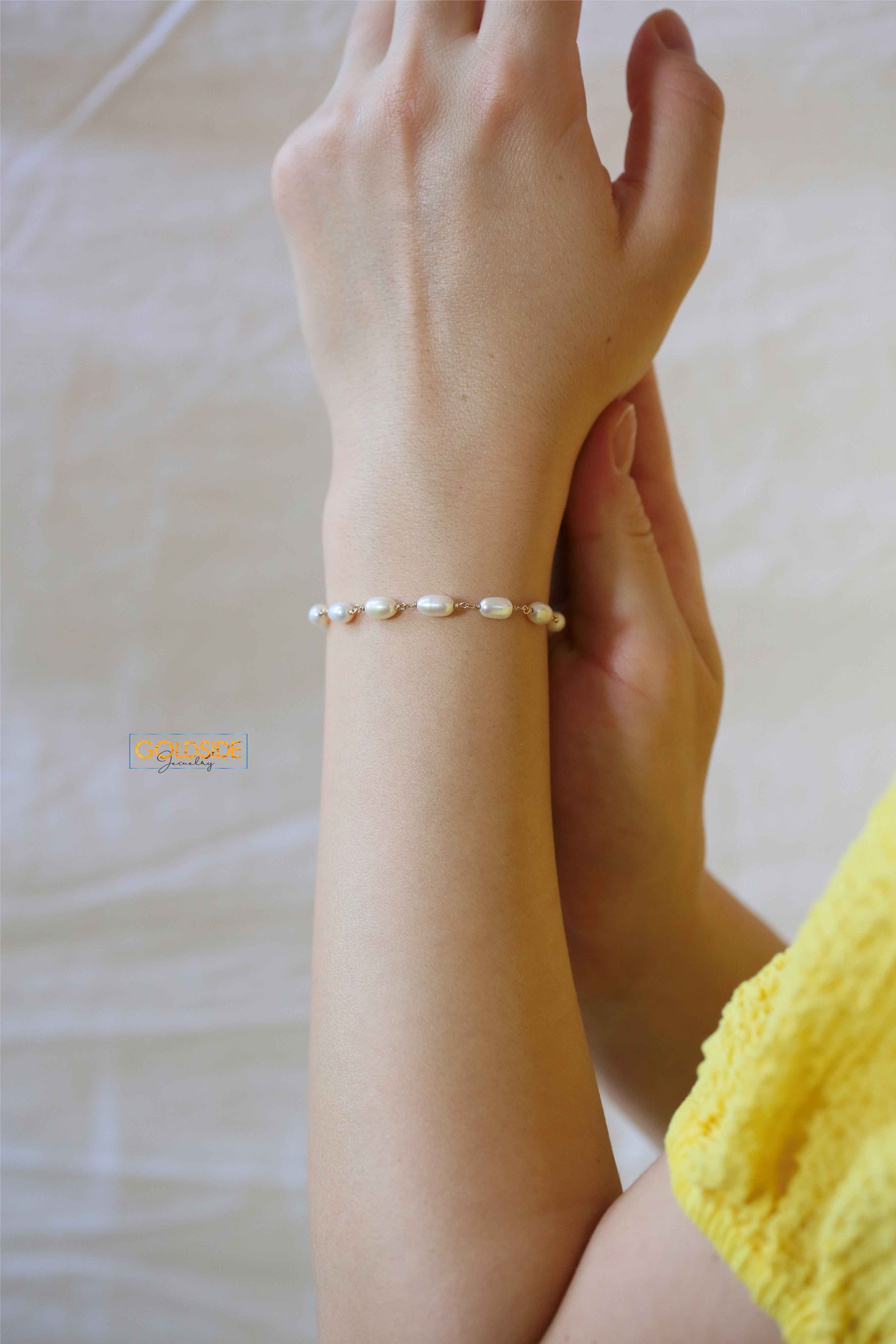 Handmade Big Pearl Bracelet