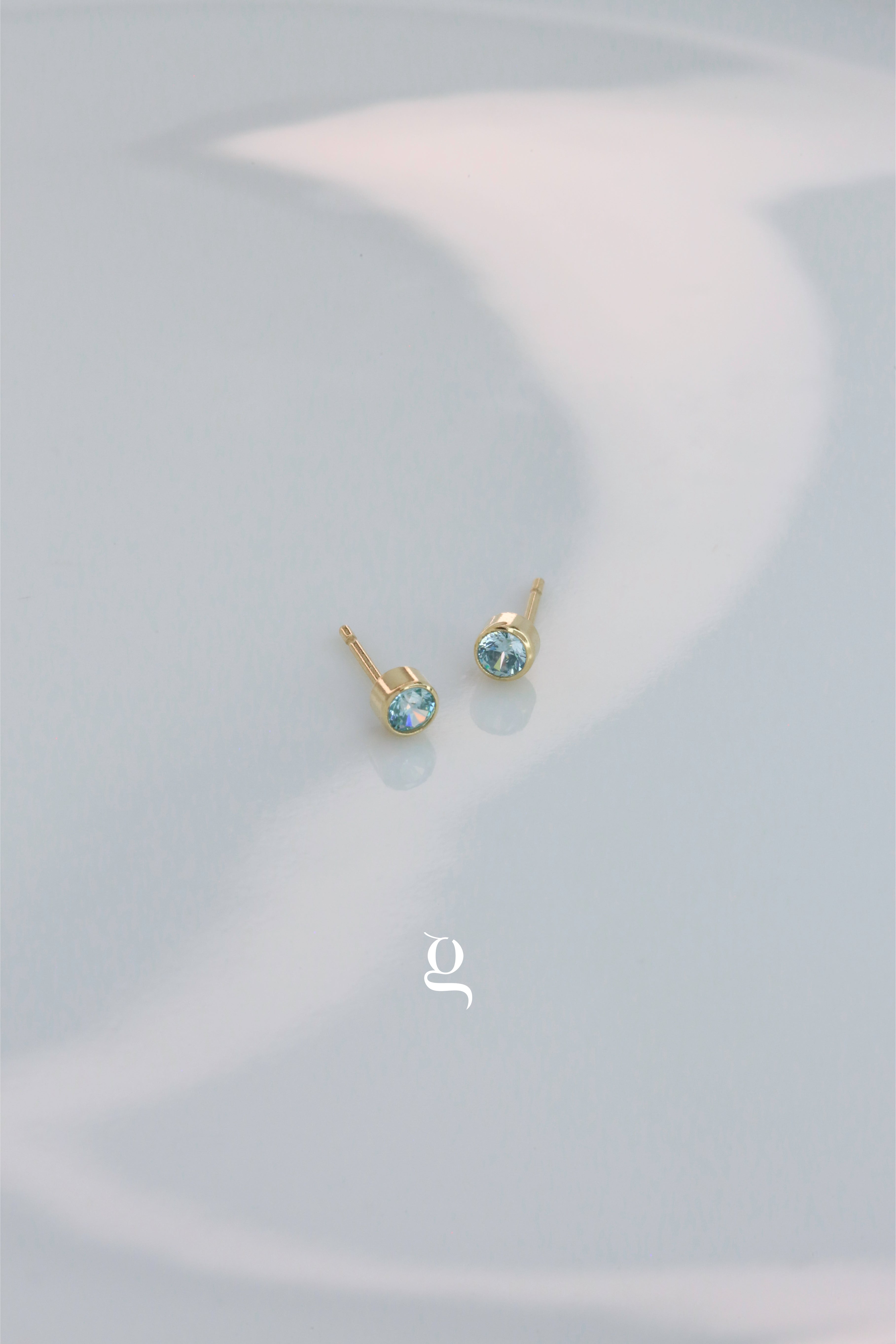 Gem Studs - Goldside Jewelry