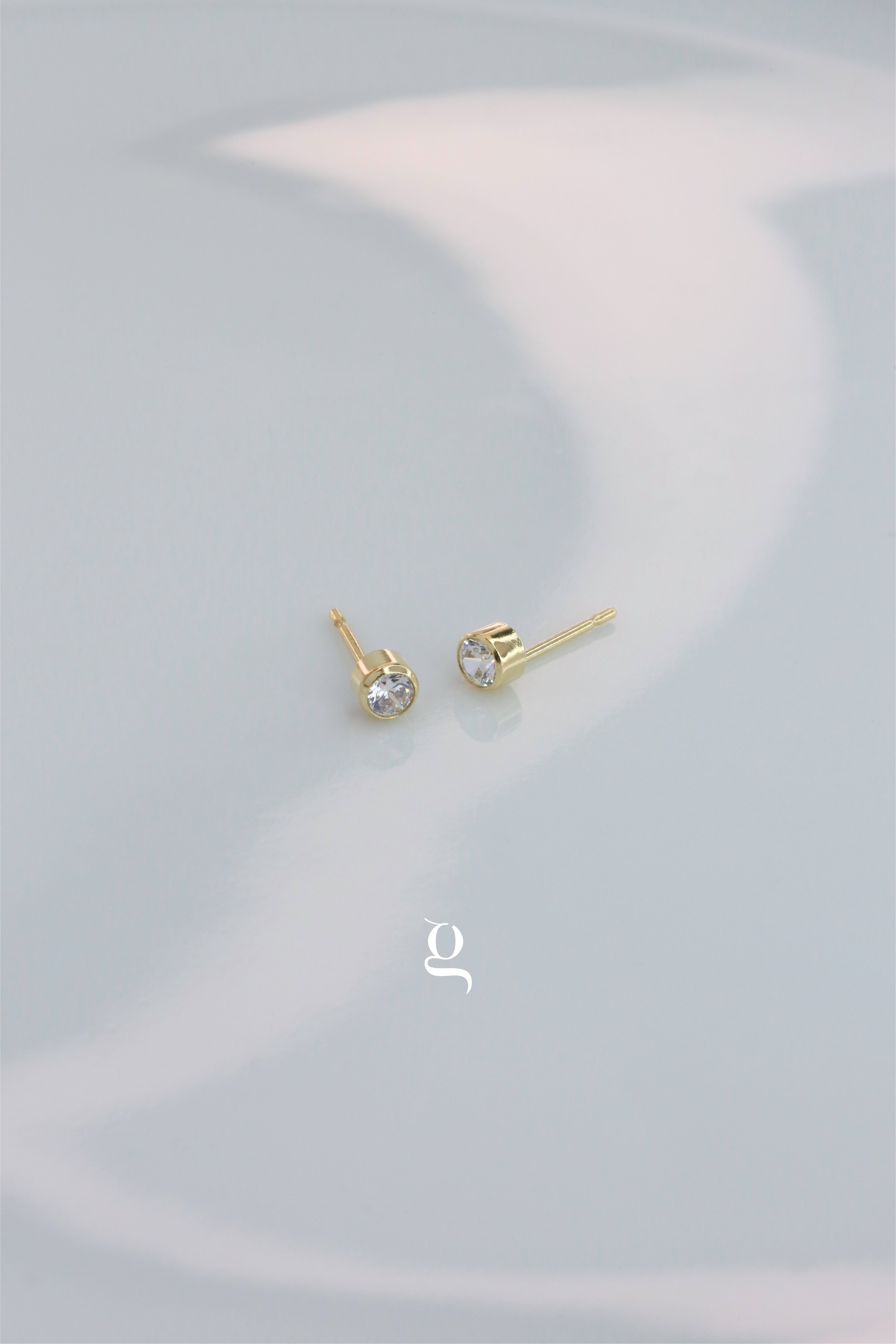 Gem Studs - Goldside Jewelry
