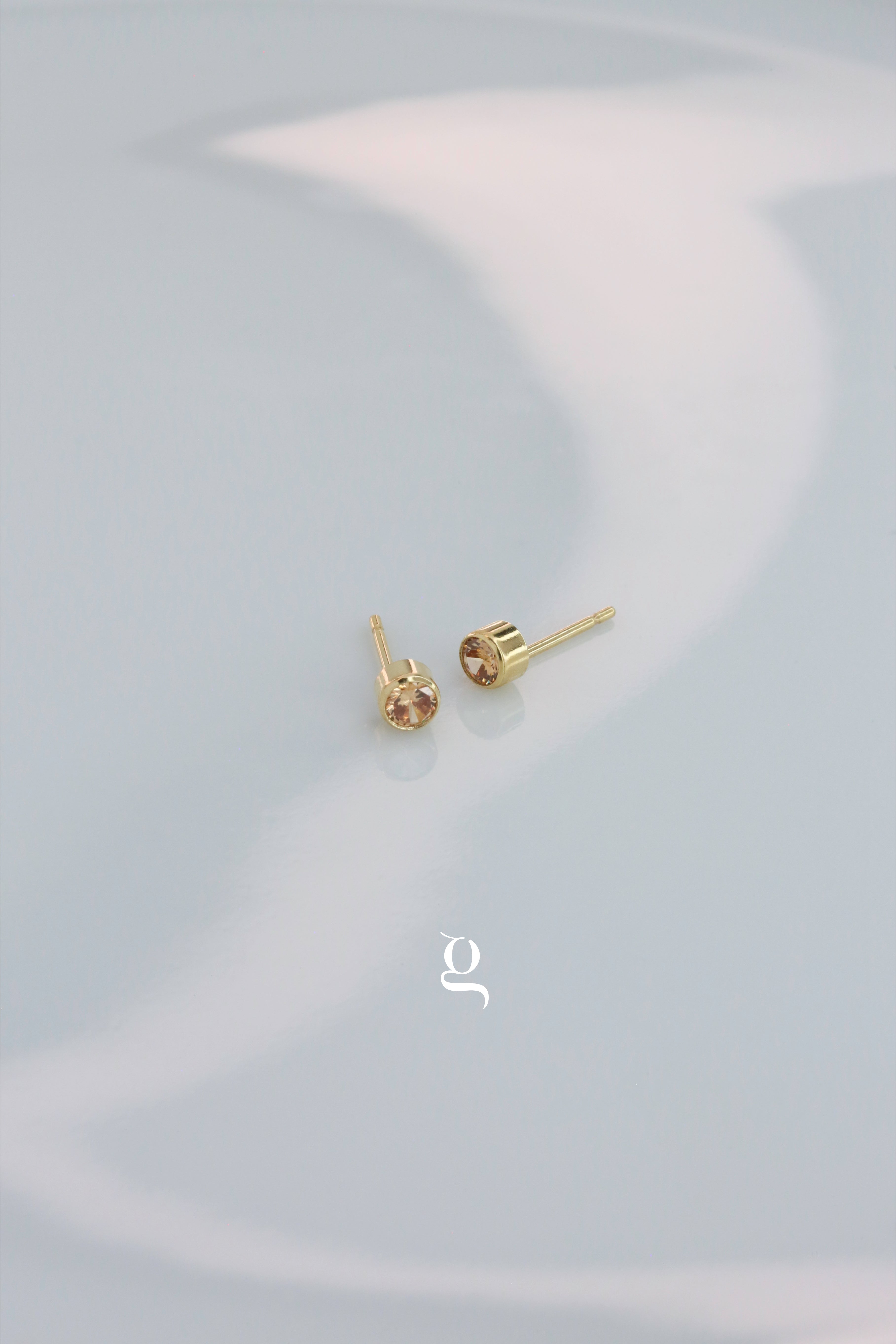 Gem Studs - Goldside Jewelry