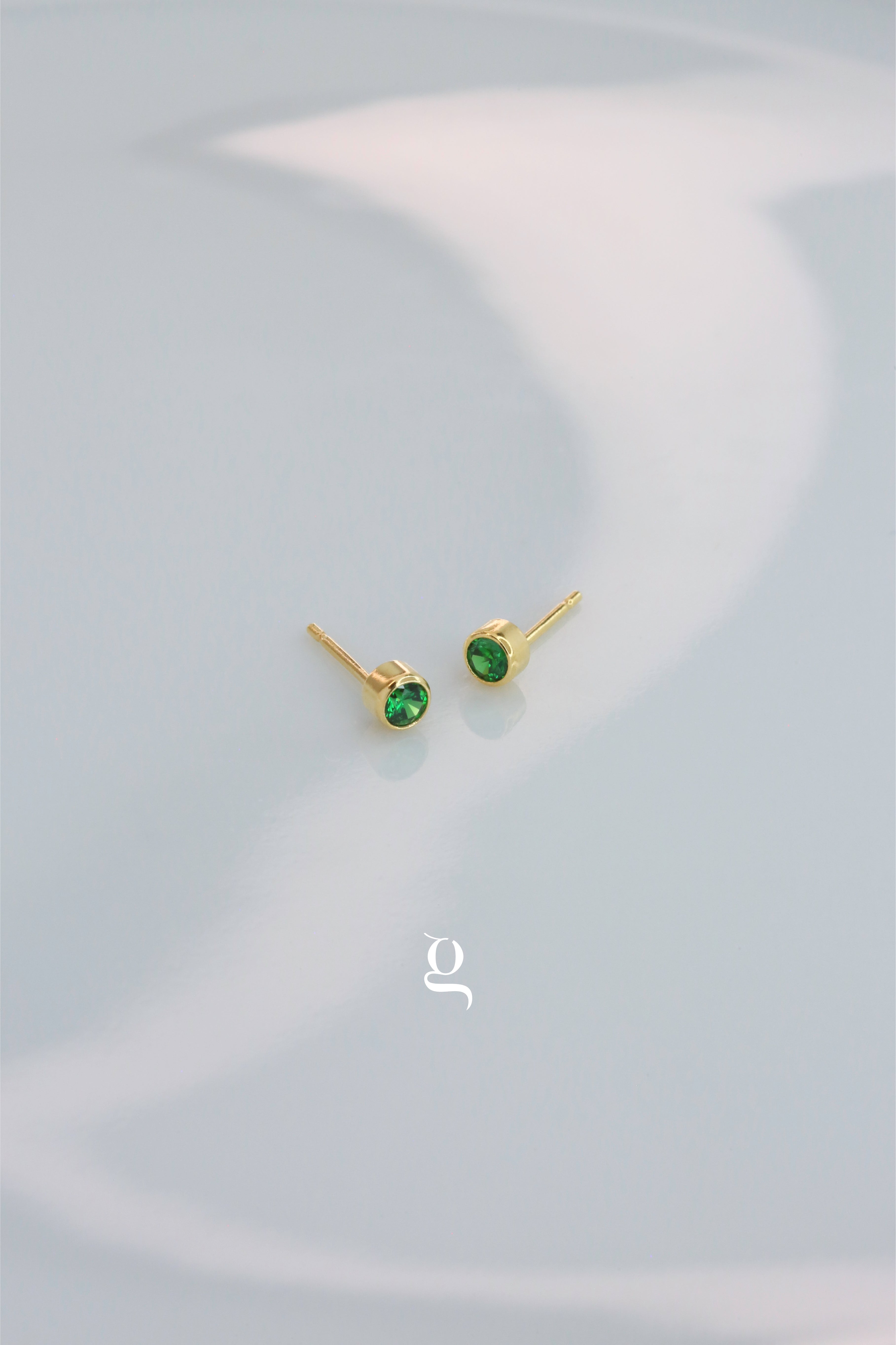 Gem Studs - Goldside Jewelry