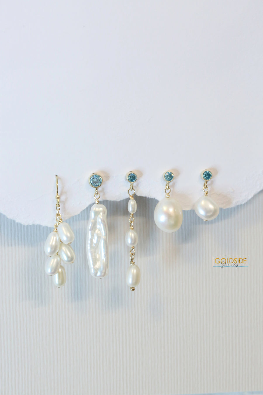 Celestial Pearl Earrings - Goldside Jewelry