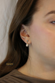 Celestial Pearl Earrings - Goldside Jewelry