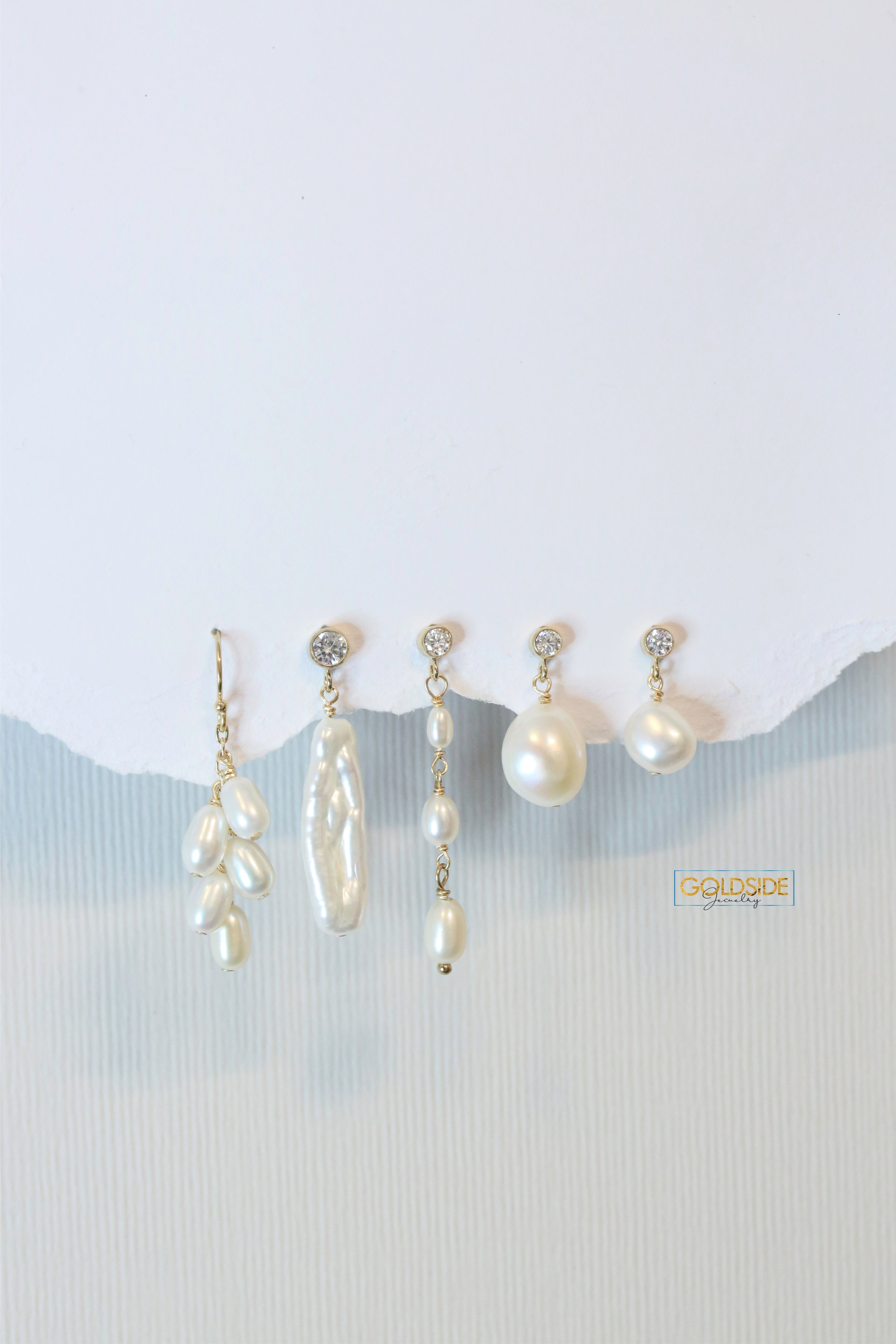 Celestial Pearl Earrings - Goldside Jewelry