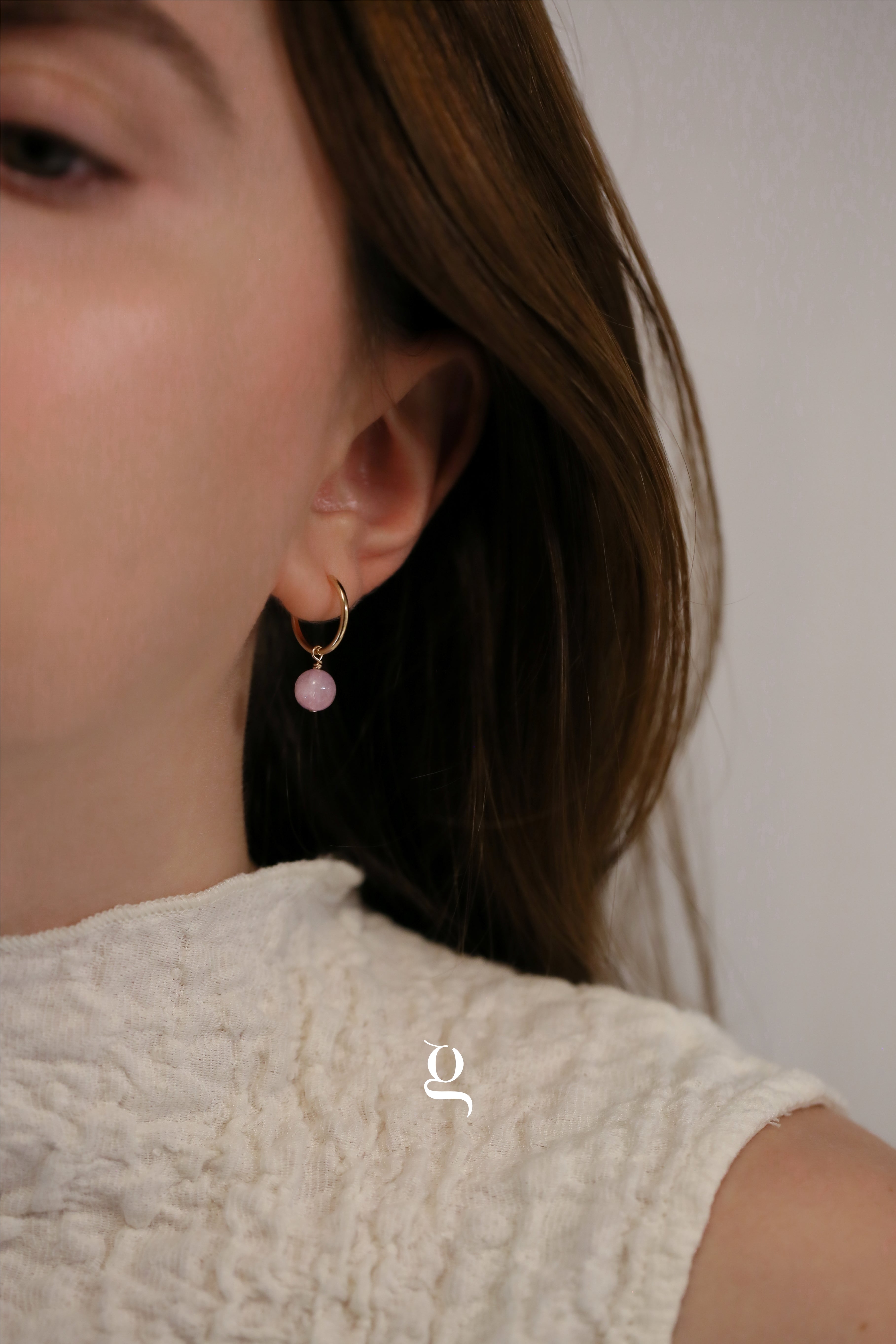 Gemstone Cascade Hoops - Goldside Jewelry