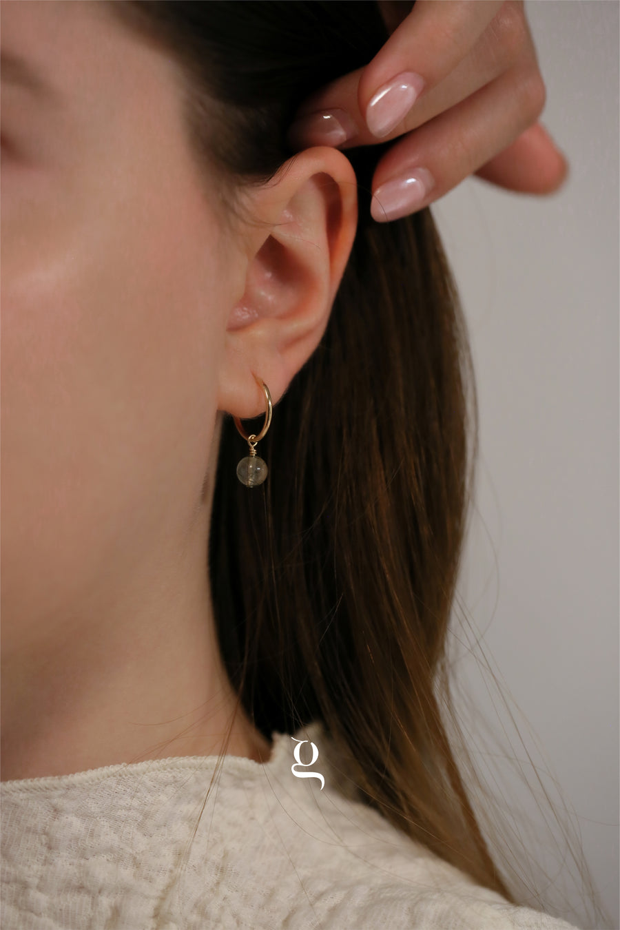 Gemstone Cascade Hoops - Goldside Jewelry