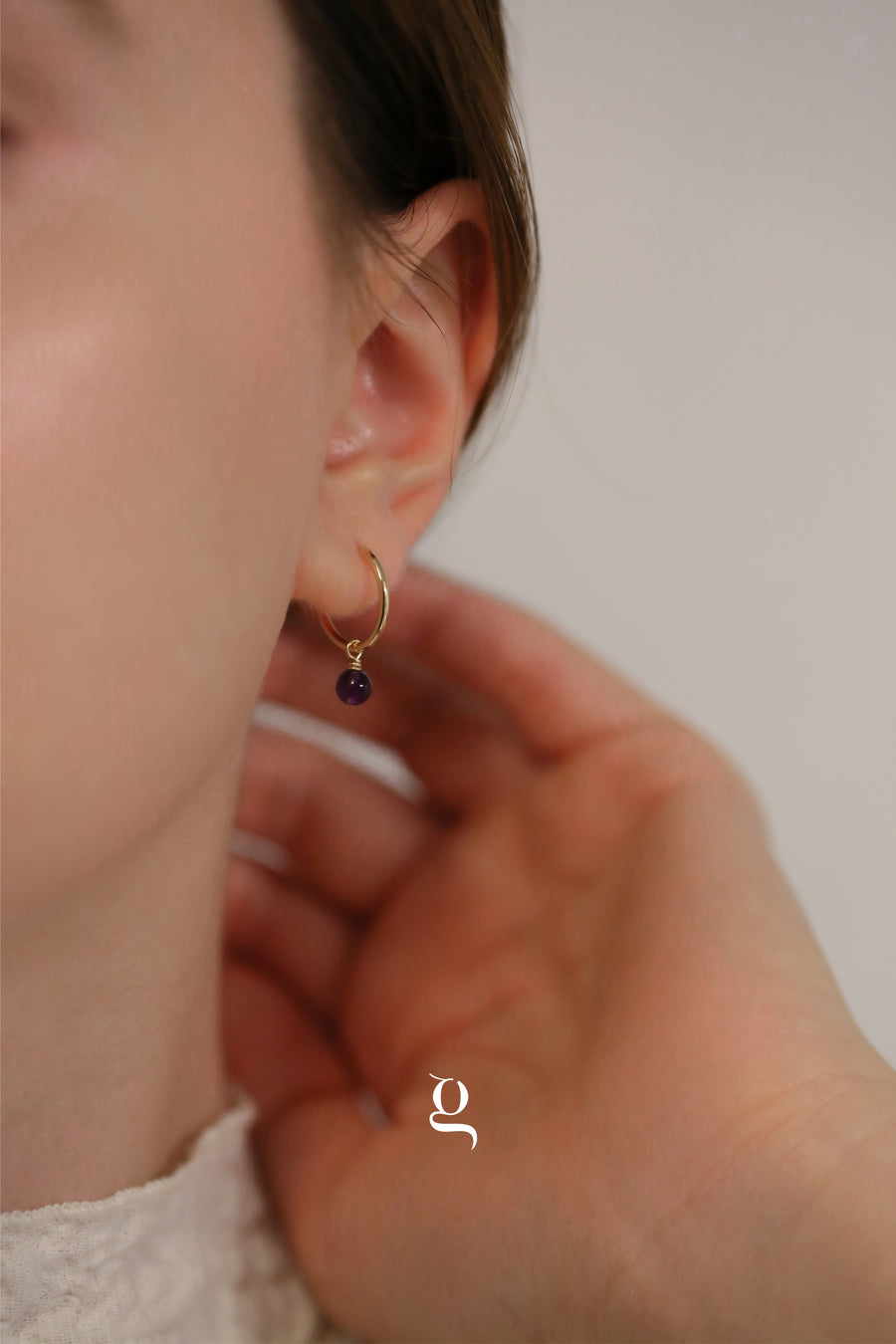 Gemstone Cascade Hoops - Goldside Jewelry