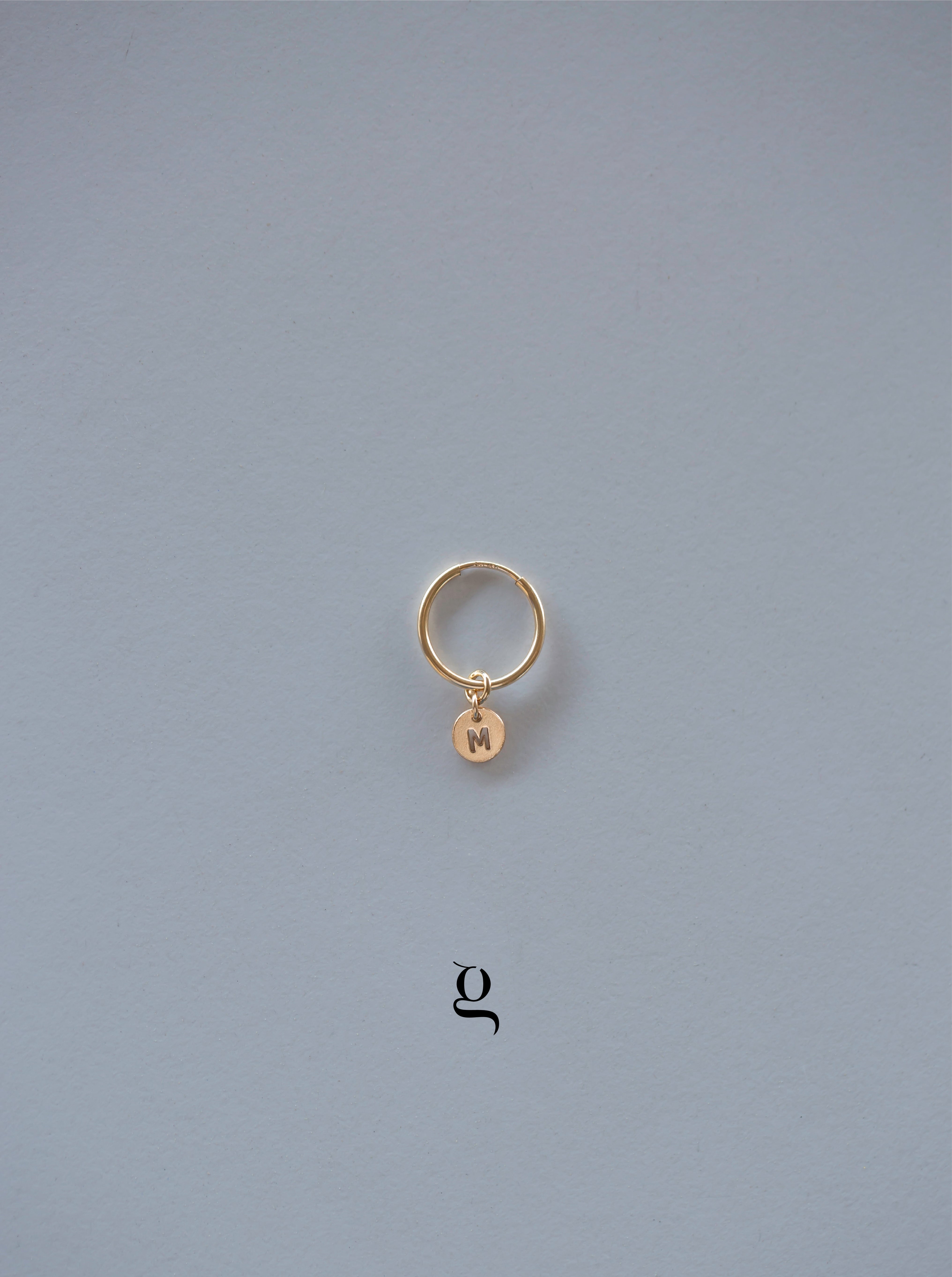 Personalized Hoop Dangles - Goldside Jewelry
