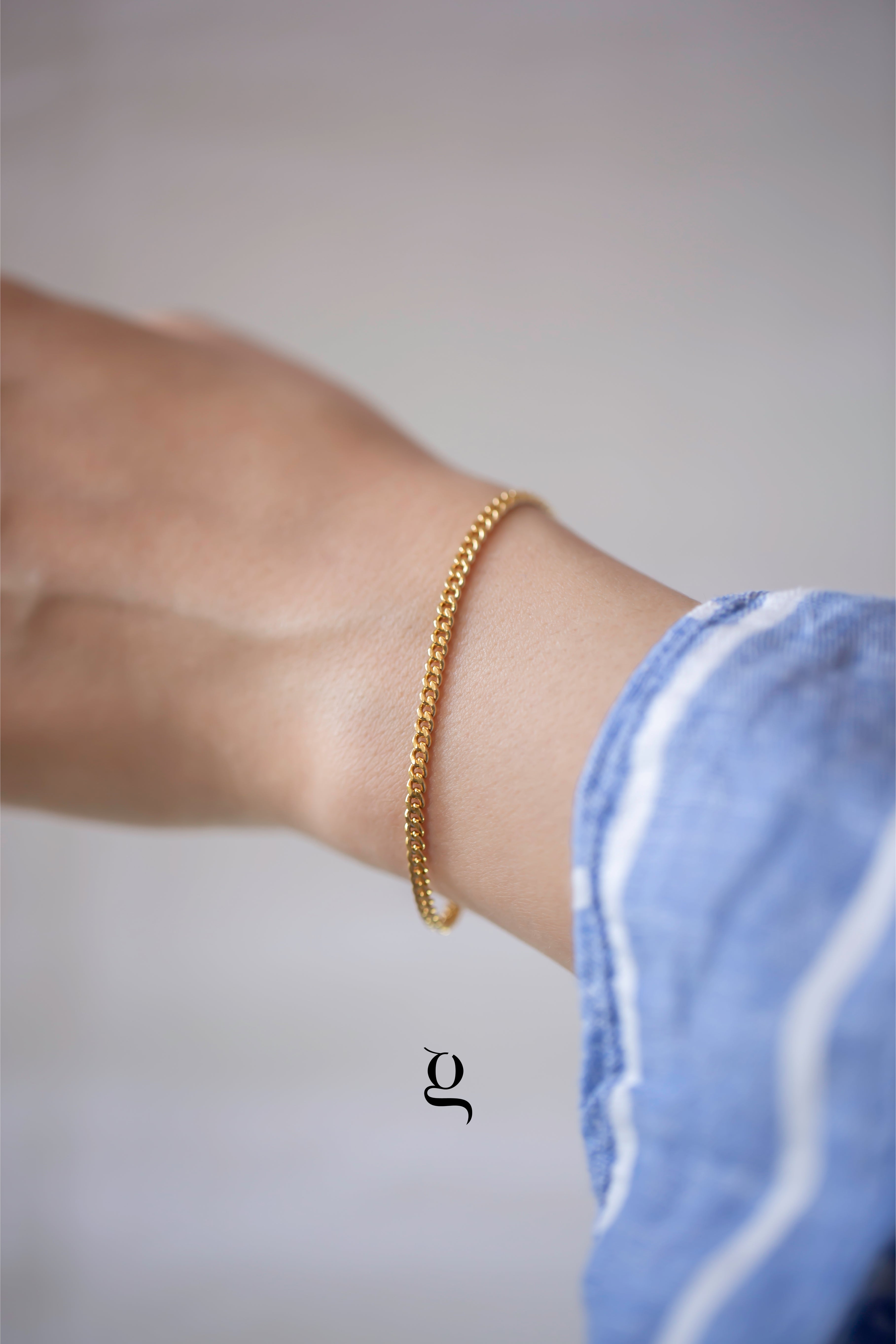 Thick Curb Bracelet - Goldside Jewelry