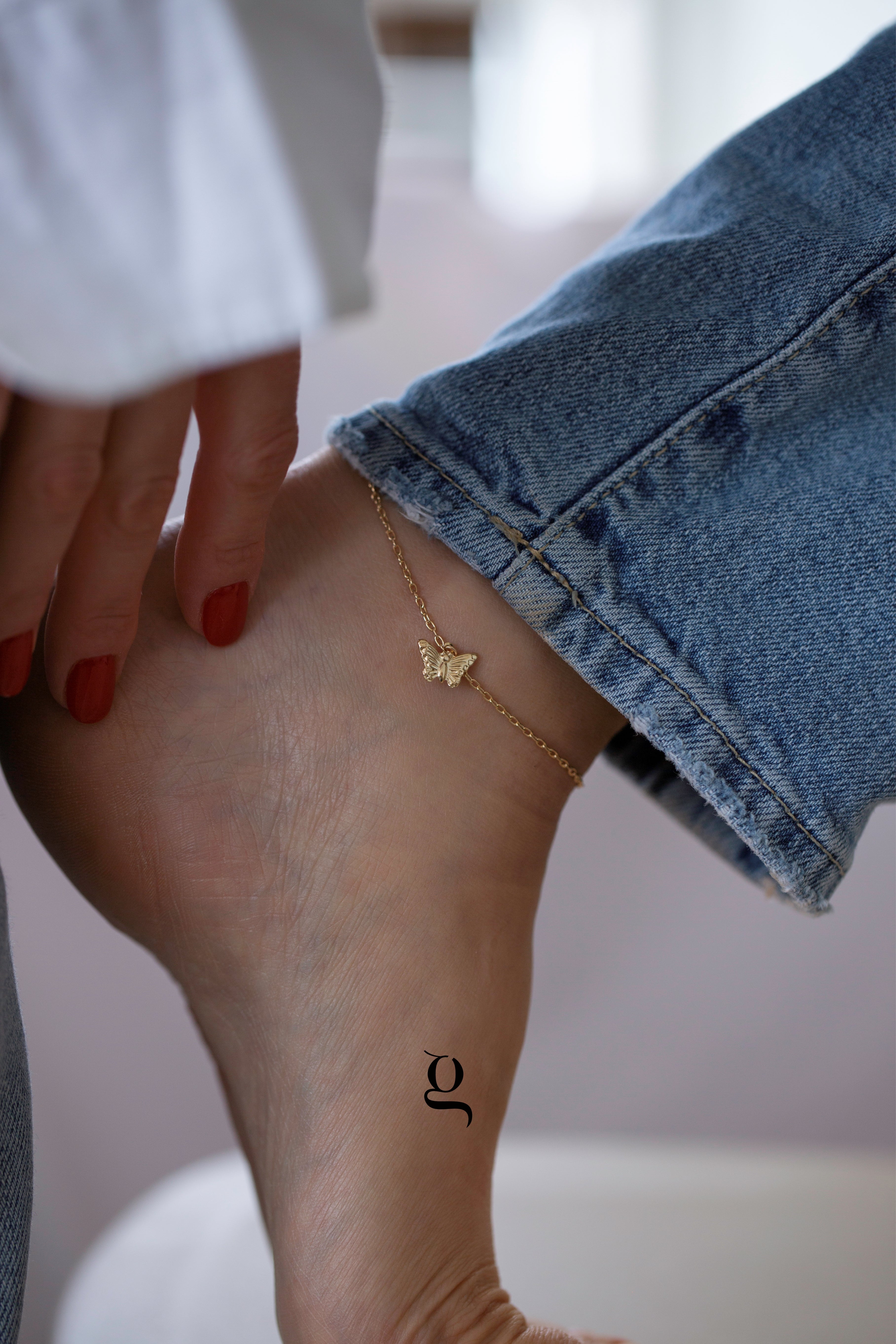 Butterfly Anklet - Goldside Jewelry
