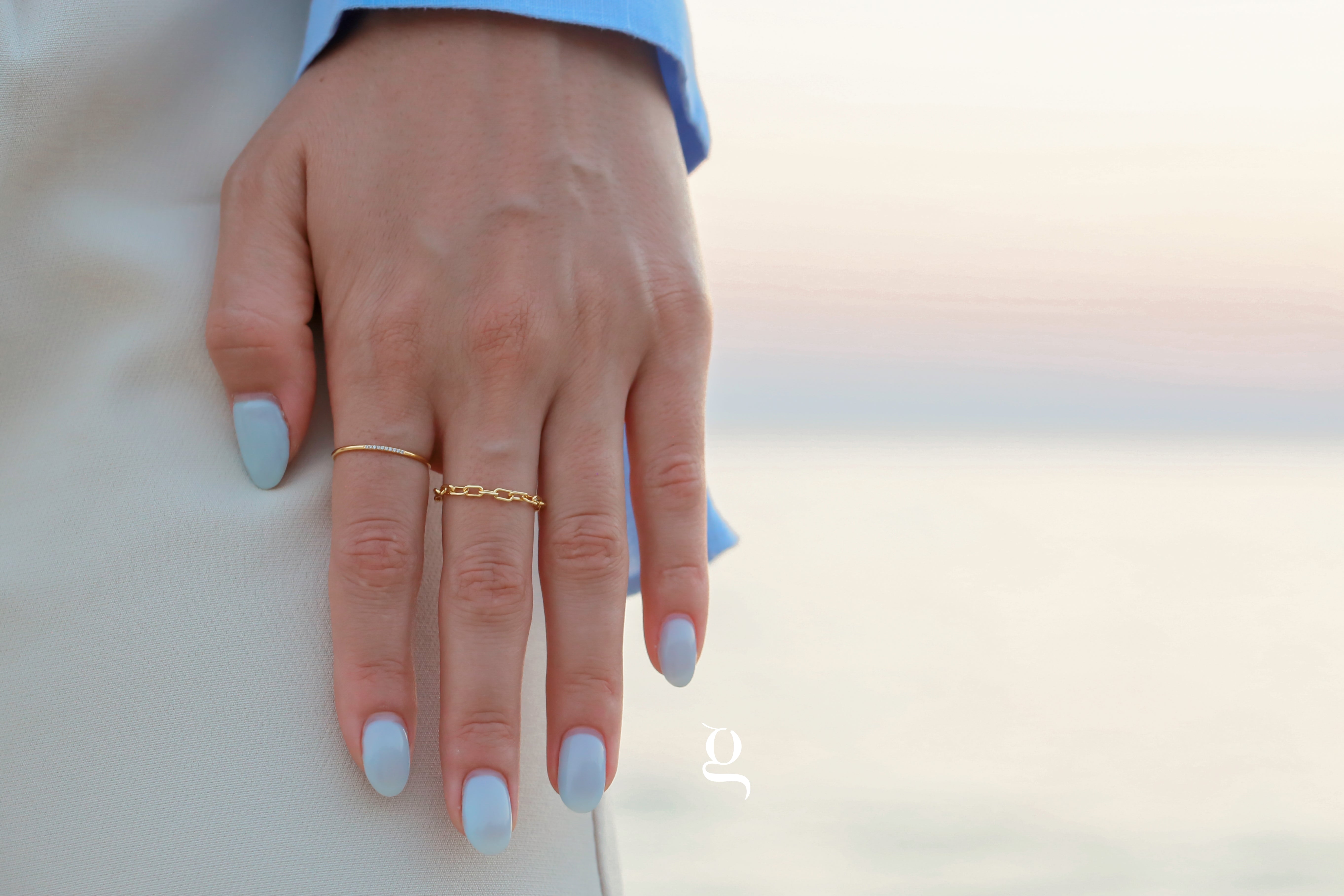 Vivi Chain Ring - Goldside Jewelry