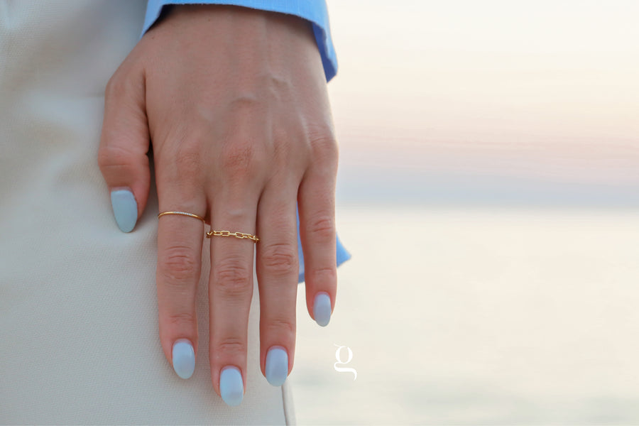 Vivi Chain Ring - Goldside Jewelry
