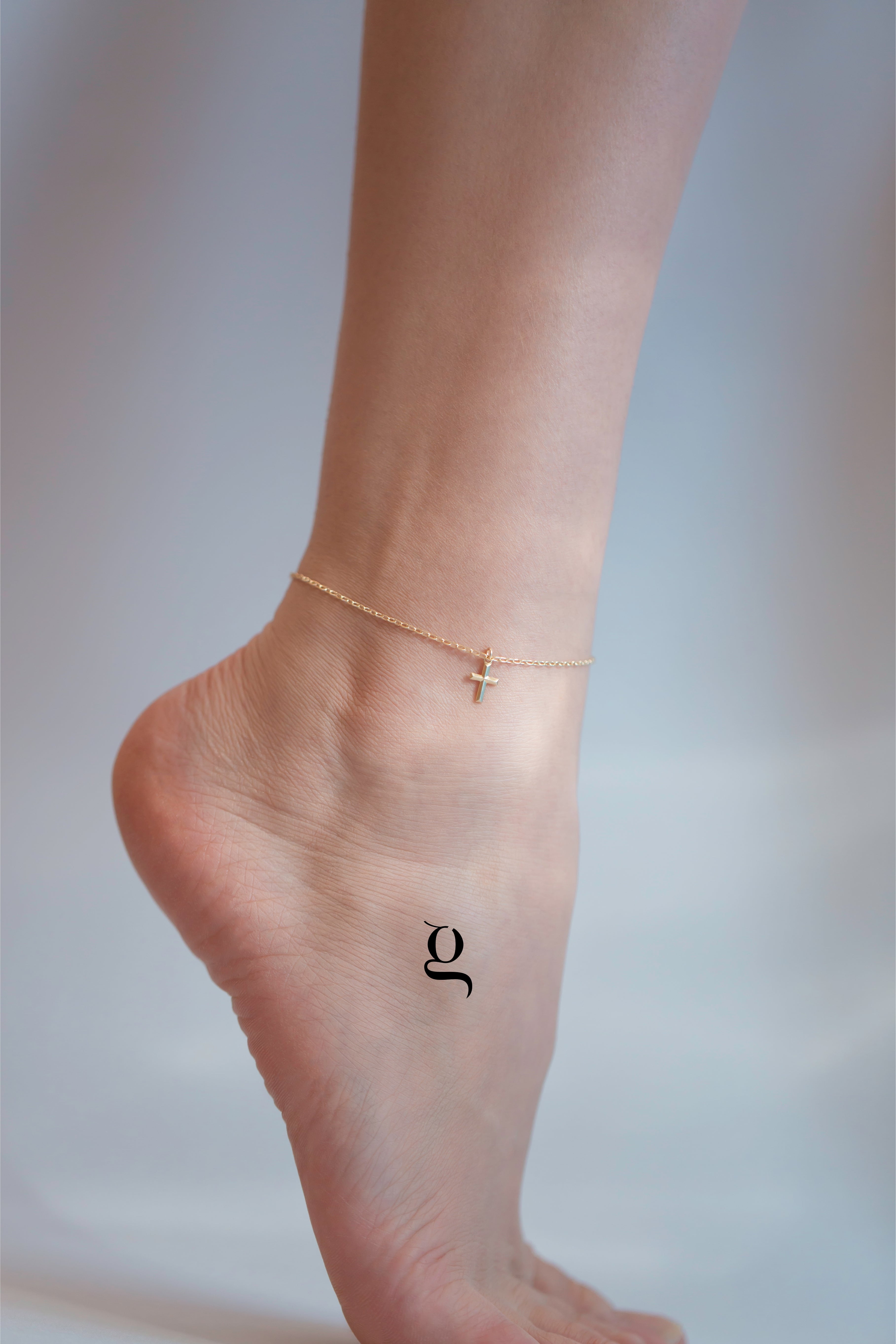 Cross Anklet - Goldside Jewelry