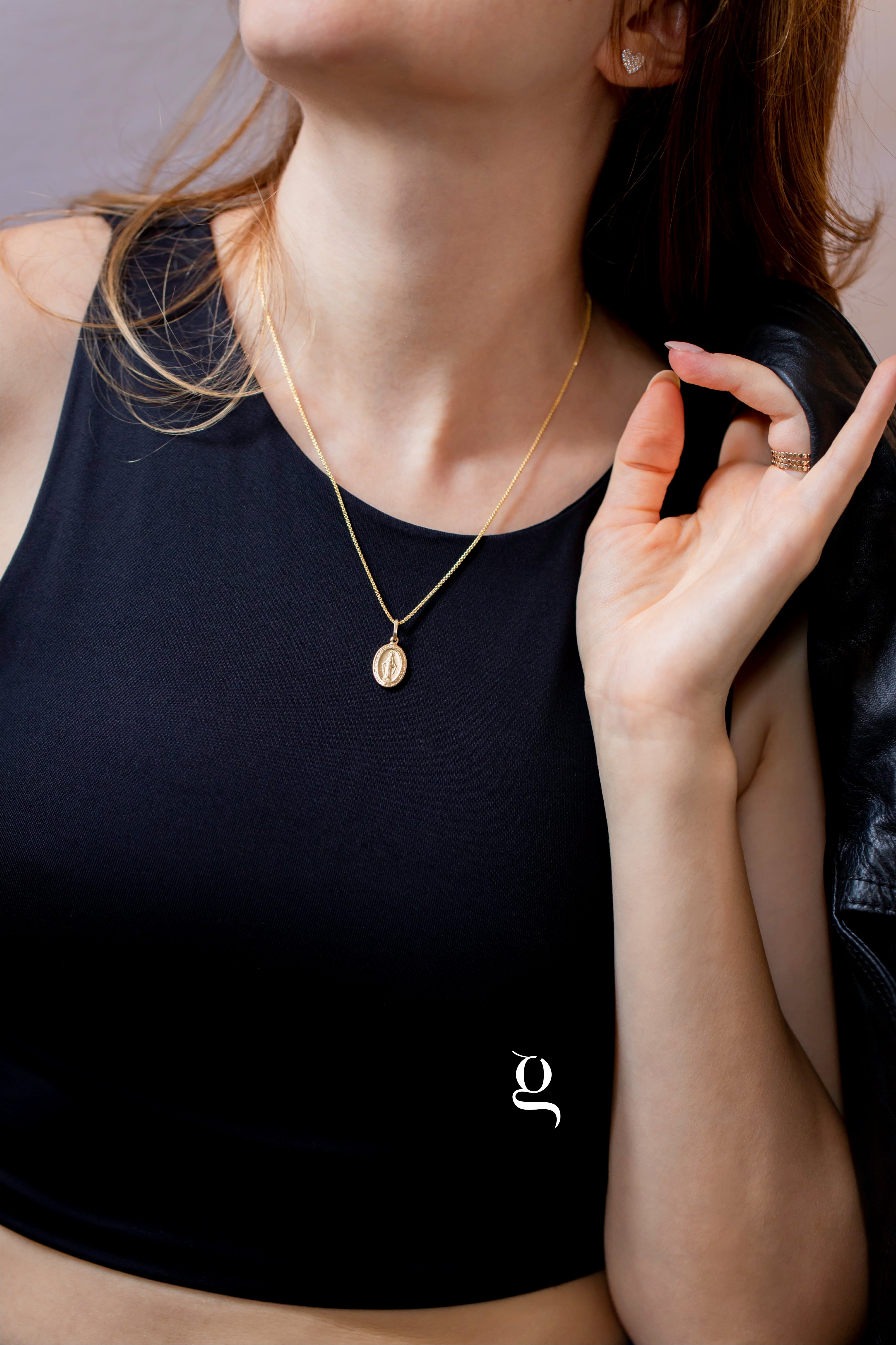 Saint Mary Devotion Necklace - Goldside Jewelry