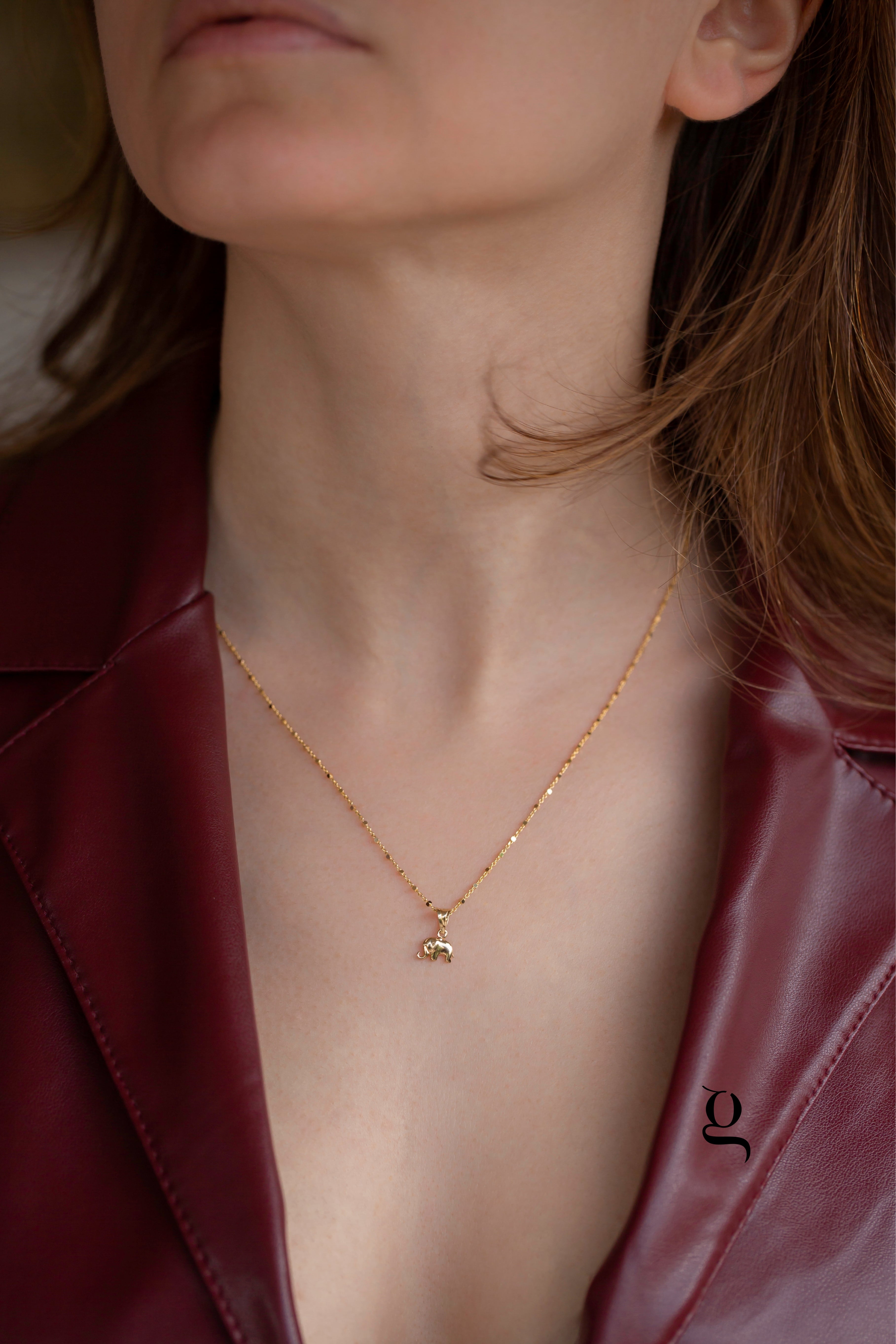 Elephant Necklace - Goldside Jewelry