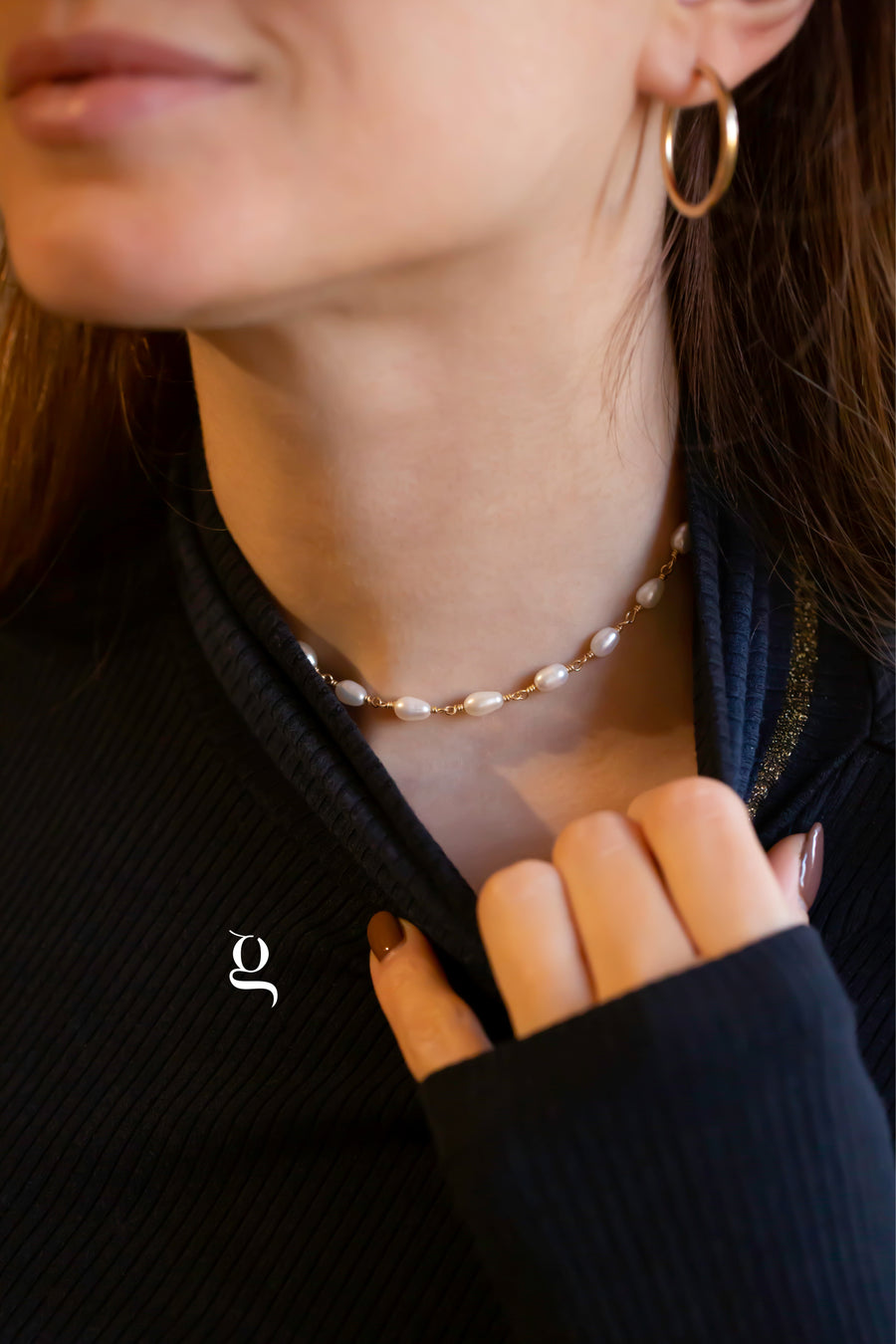 Pearl Choker Necklace - Goldside Jewelry