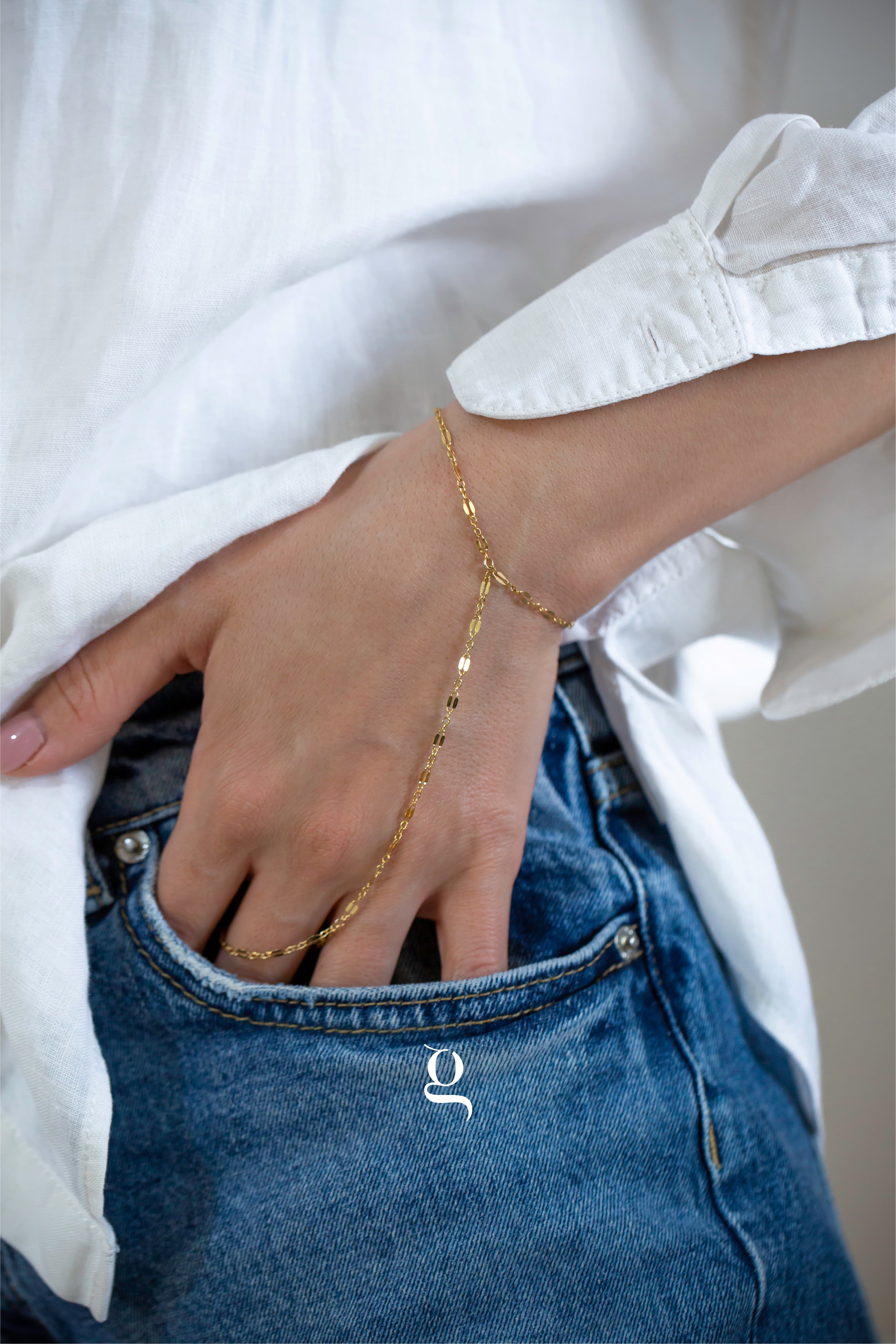 Velora Hand Chain - Goldside Jewelry
