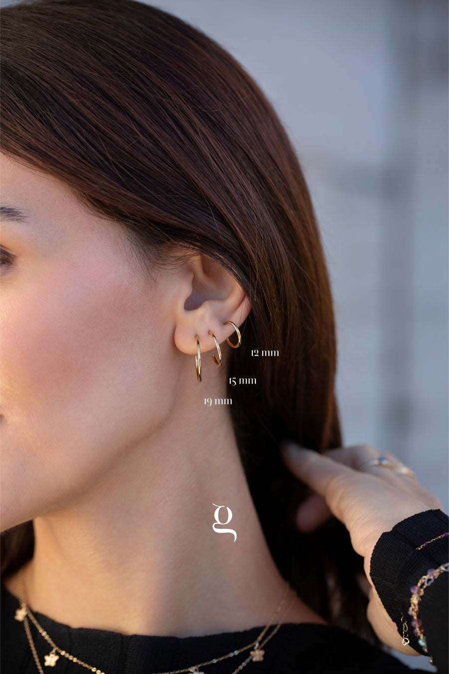 Halo Hoops - Goldside Jewelry