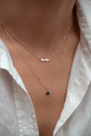 Eterna Birthstone Necklace - Goldside Jewelry