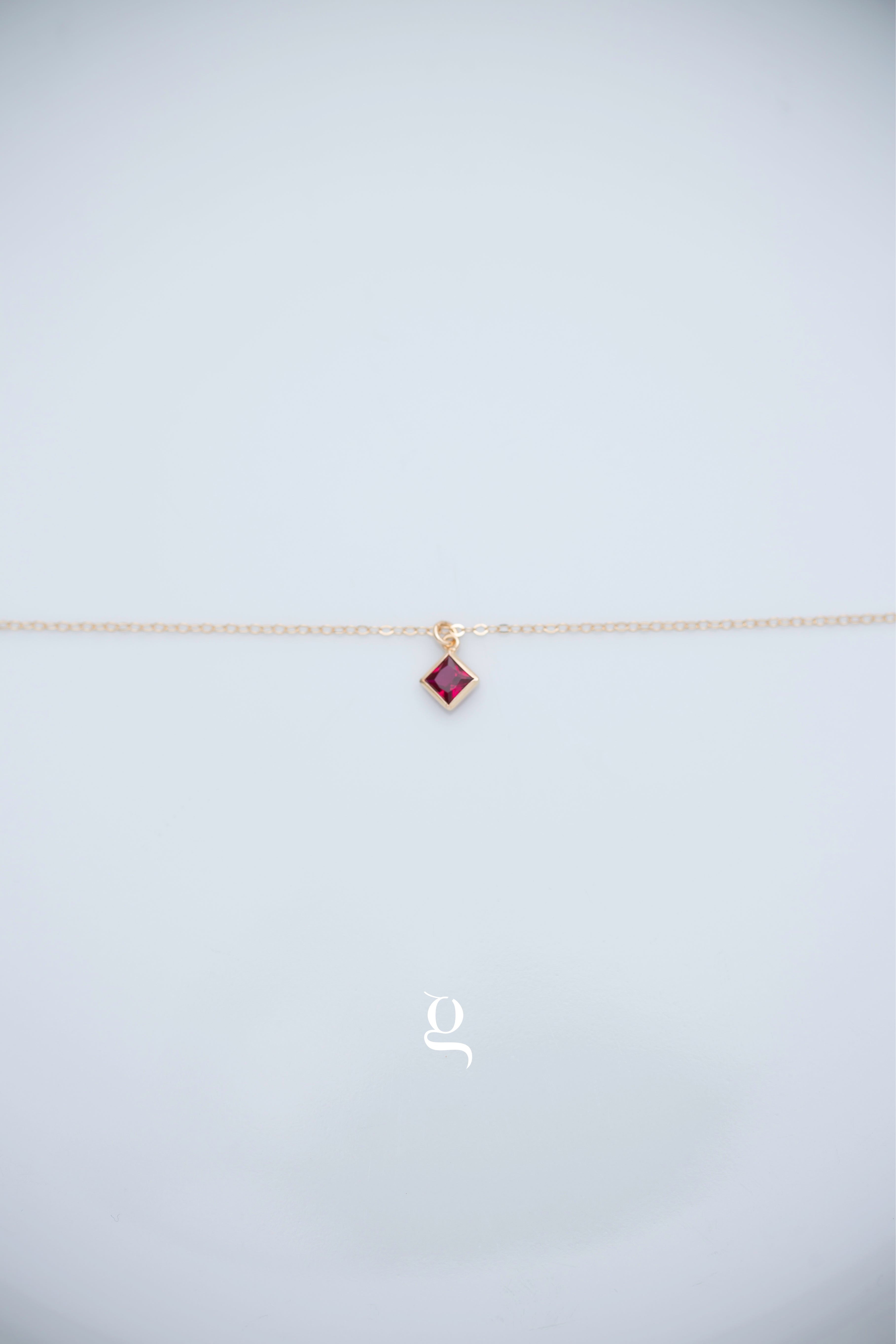 Eterna Birthstone Necklace - Goldside Jewelry