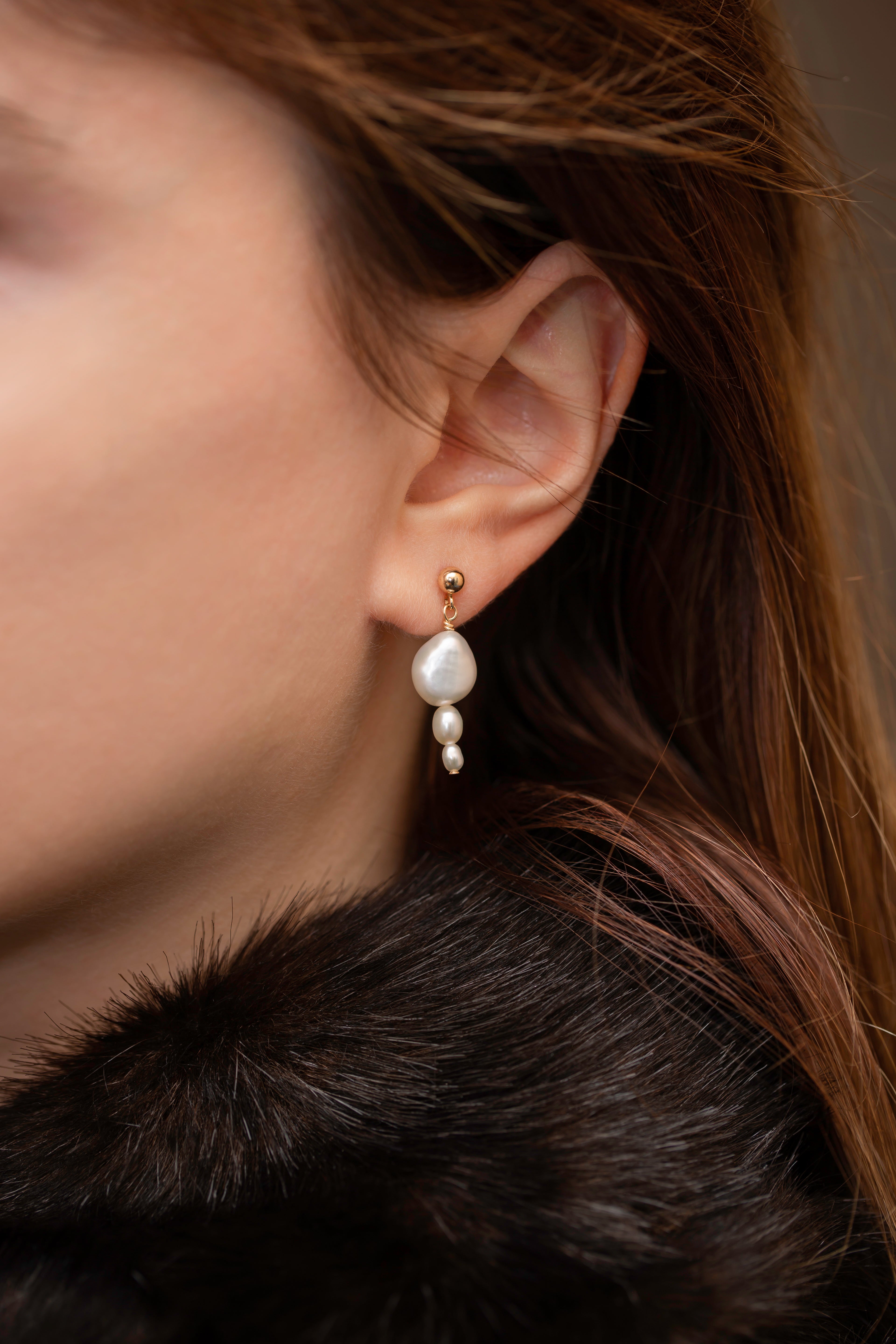 Mystic Pearl Earrings - Goldside Jewelry