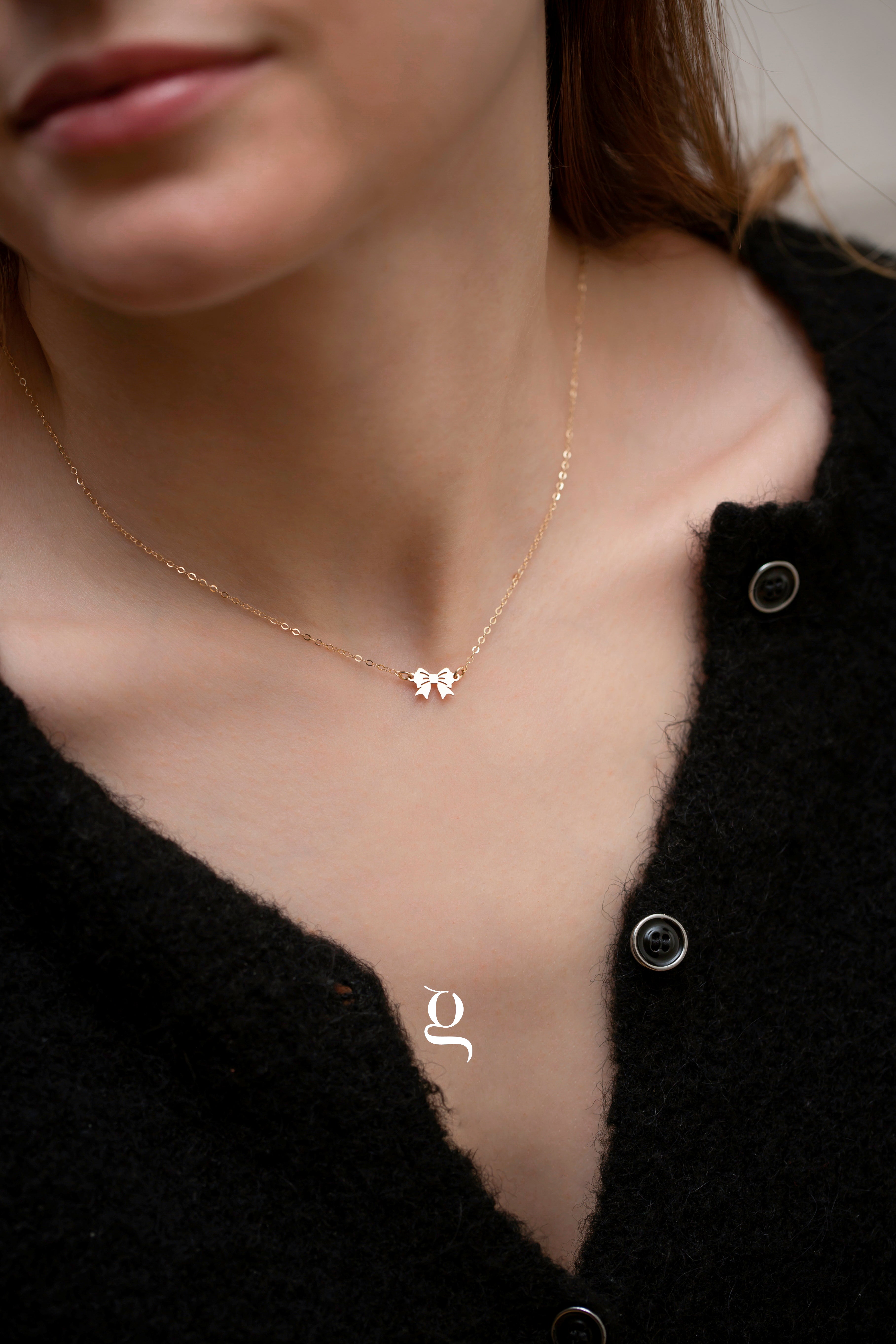 Bow Necklace - Goldside Jewelry