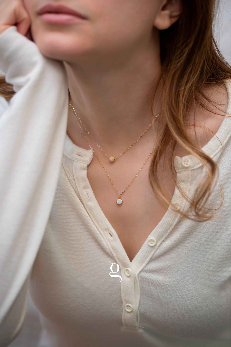 White Opal Necklace