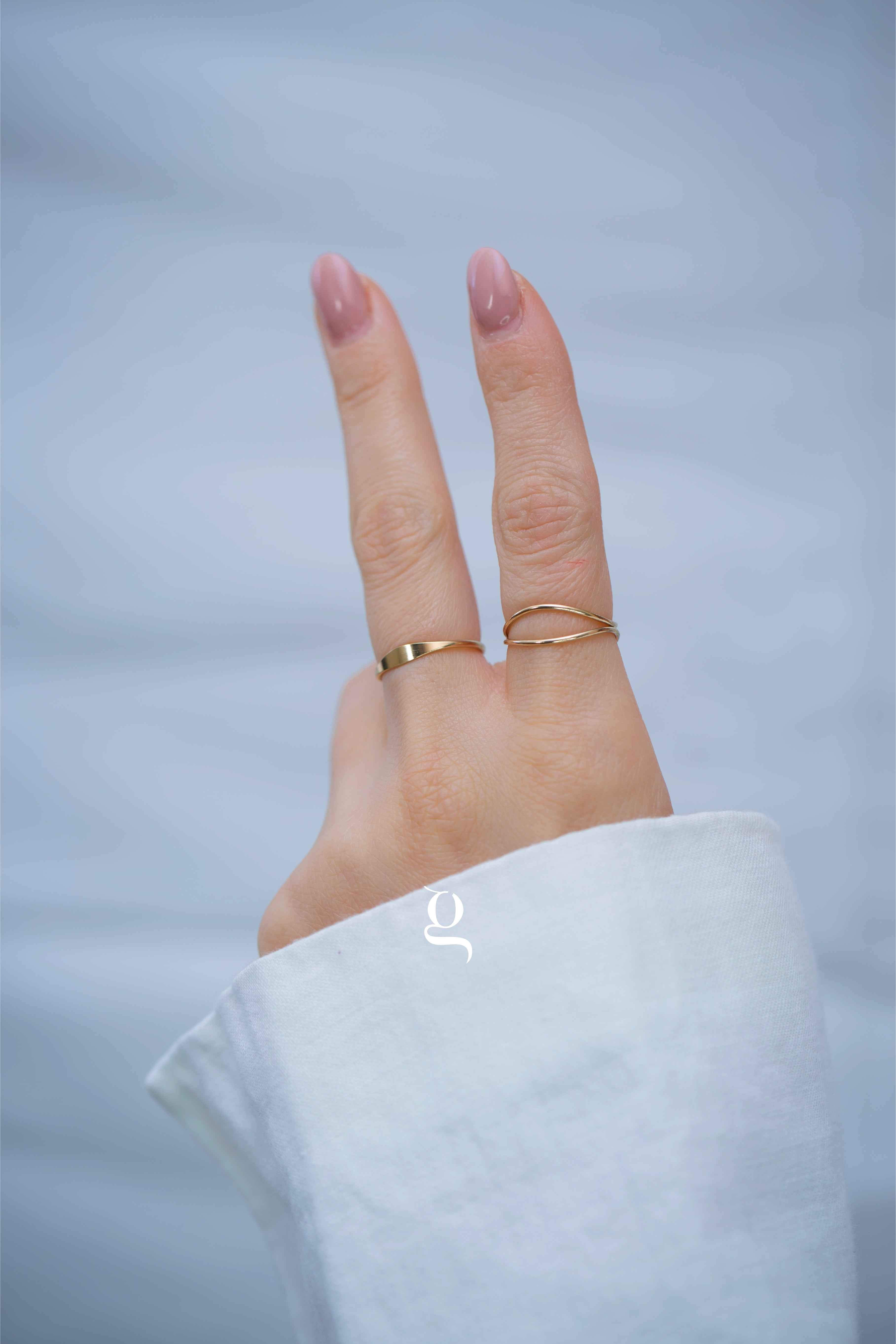 Double Wave Ring