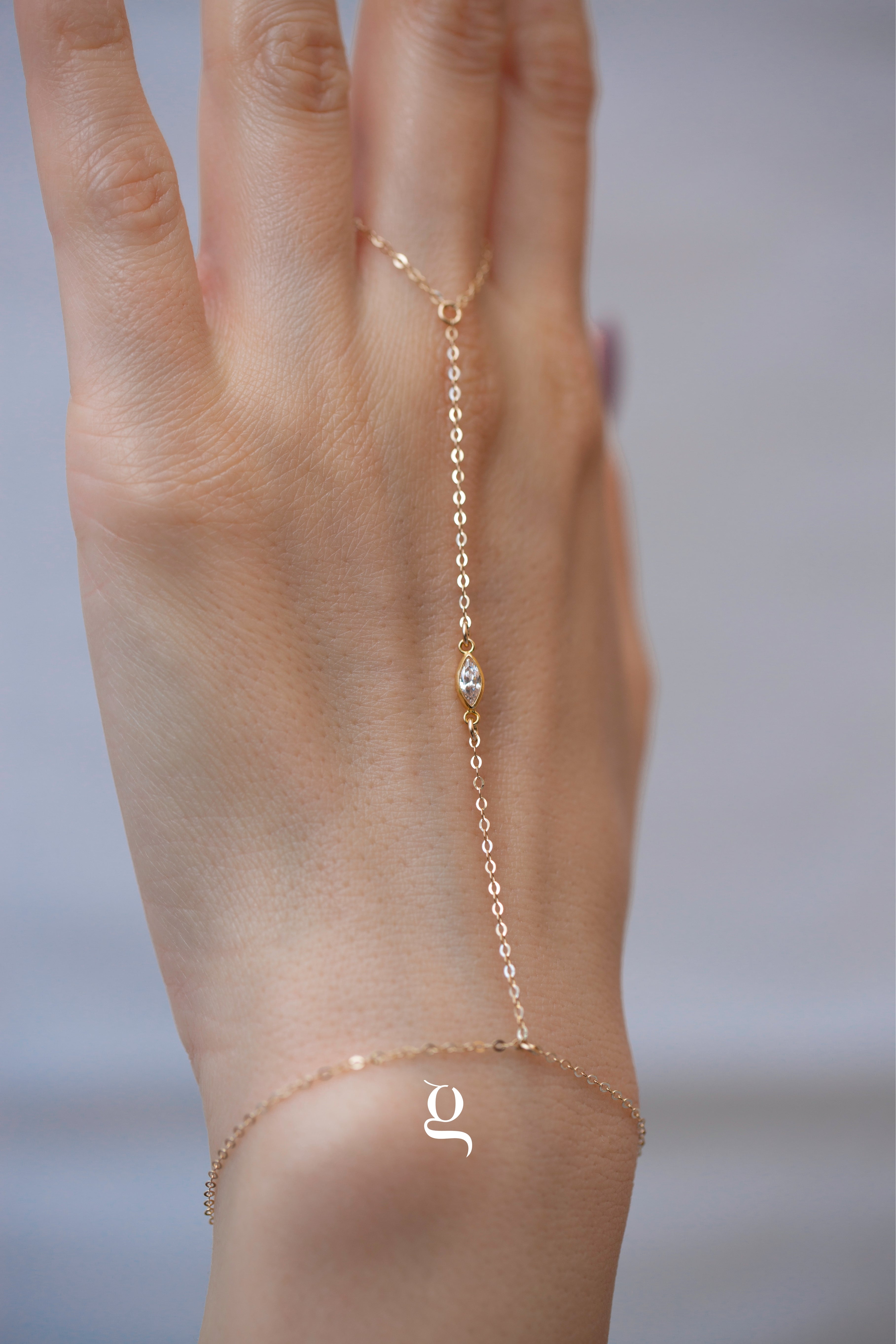Liora Hand Chain - Goldside Jewelry