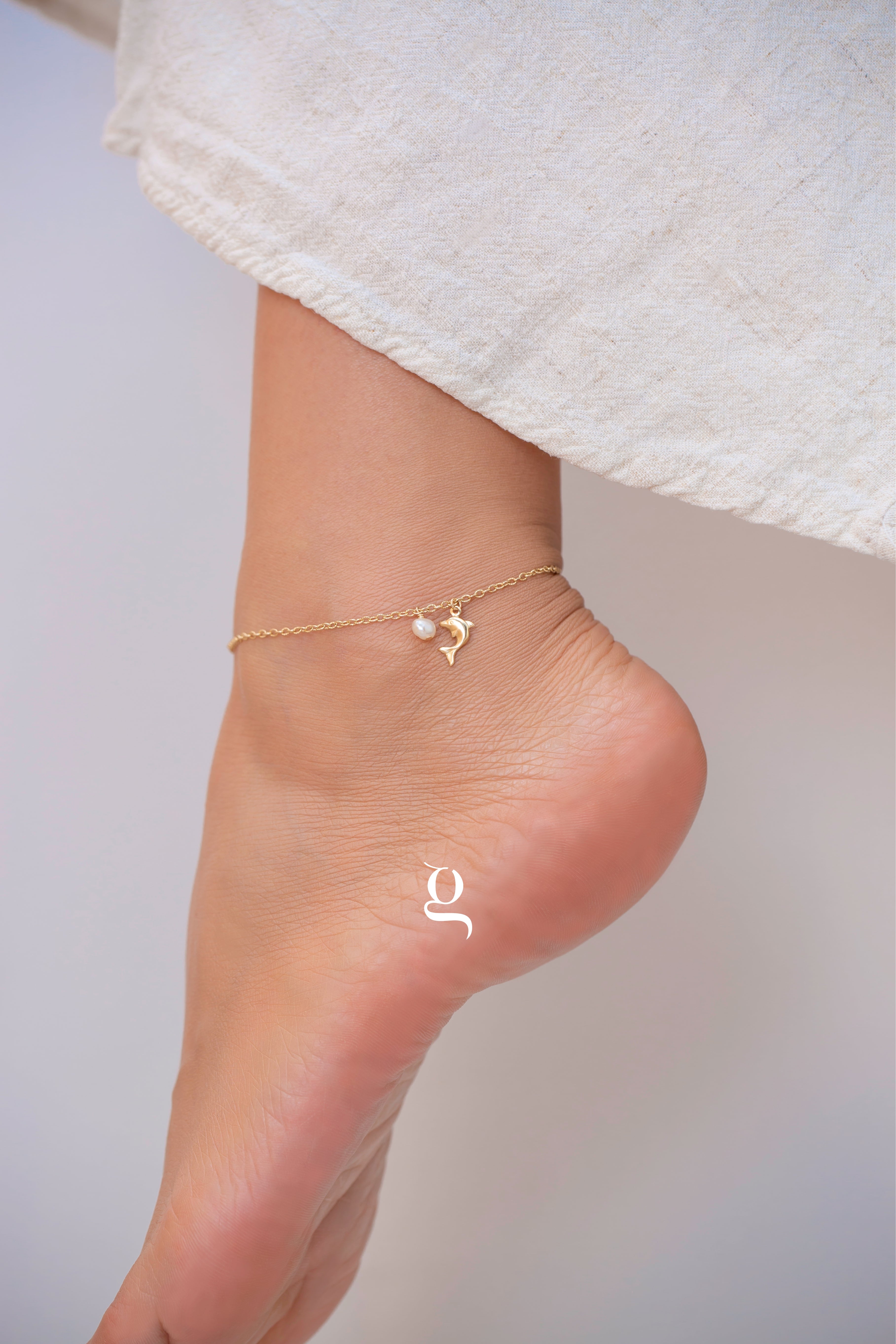 Dolphin Anklet - Goldside Jewelry