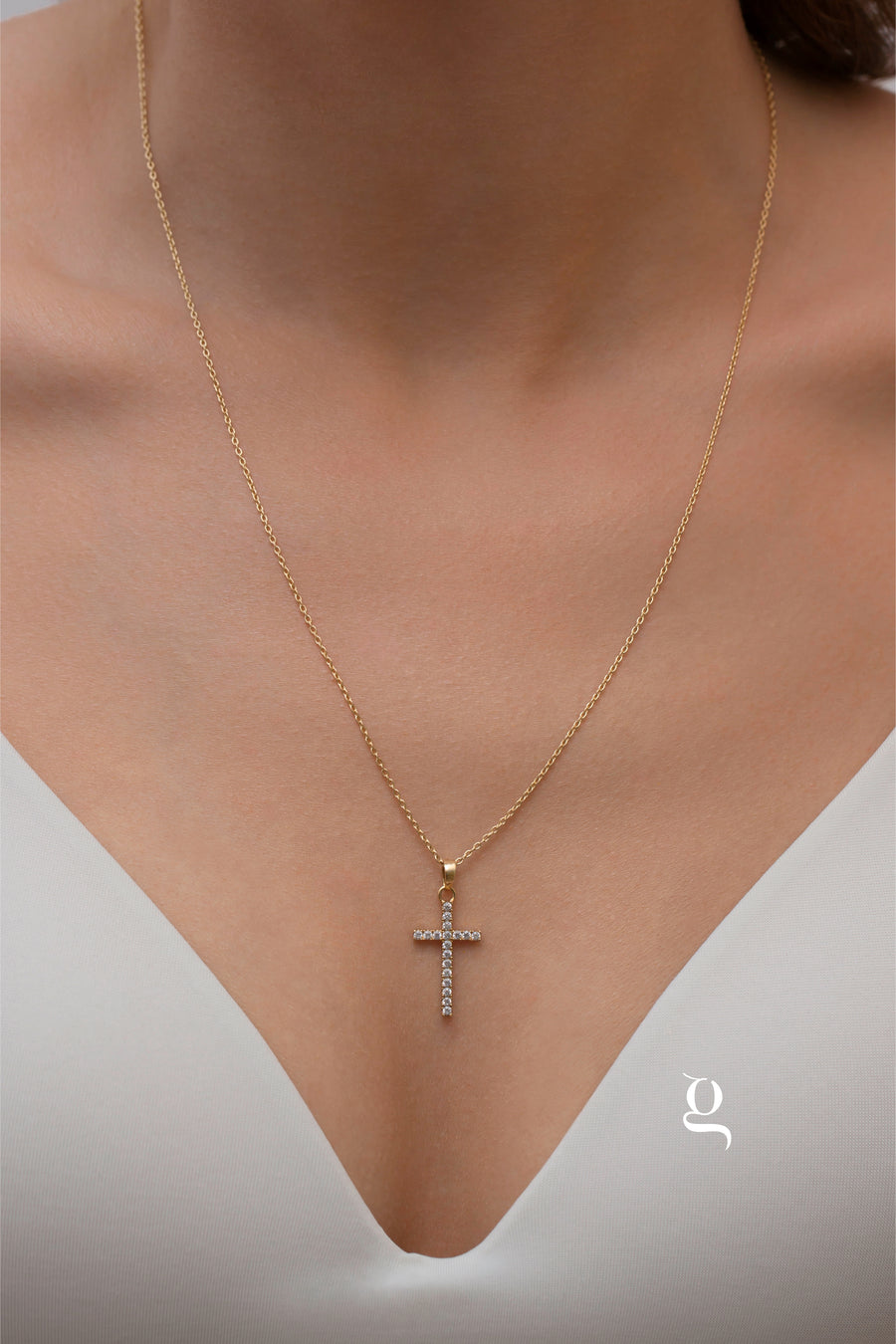 Radiant Cross Necklace - Goldside Jewelry