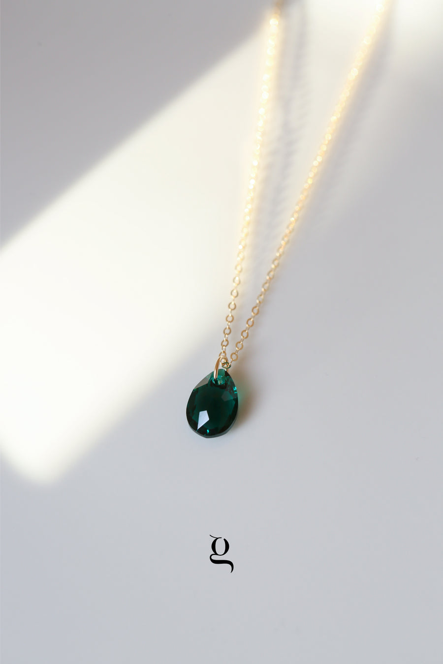 Teardrop Swarovski  Necklace - Goldside Jewelry
