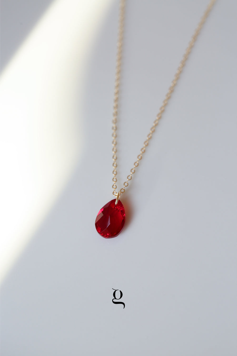 Teardrop Swarovski  Necklace - Goldside Jewelry