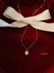 Golden Heart Necklace - Goldside Jewelry