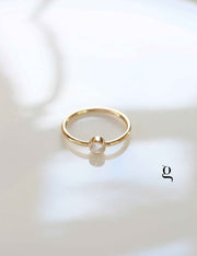White Stone Ring