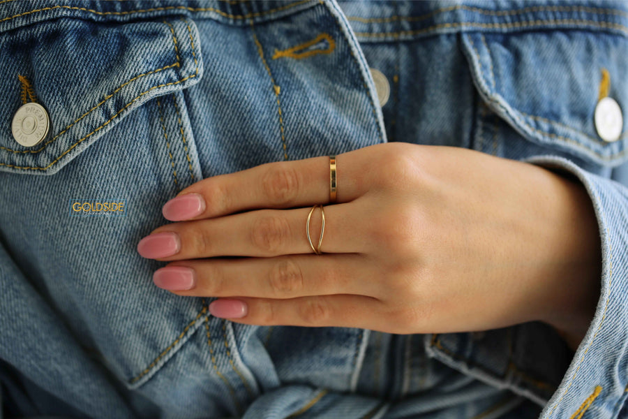 Double Wave Ring