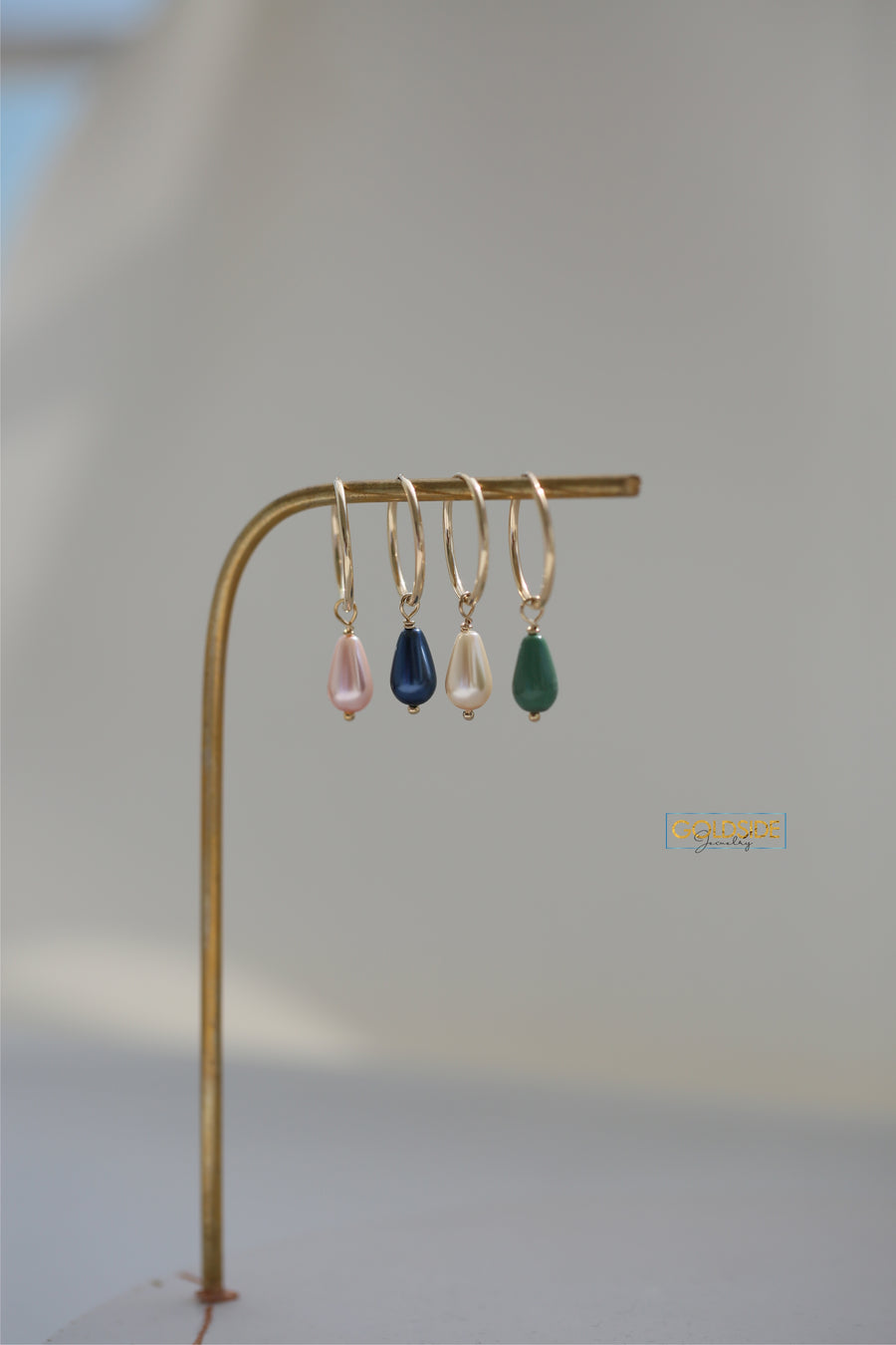 Teardrop Pearl Earrings - Goldside Jewelry