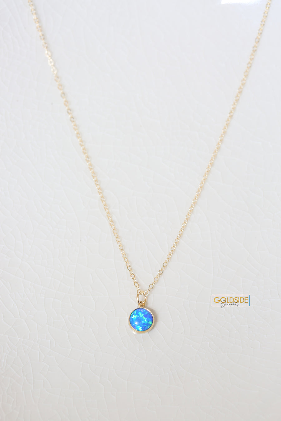 Blue Opal Necklace - Goldside Jewelry