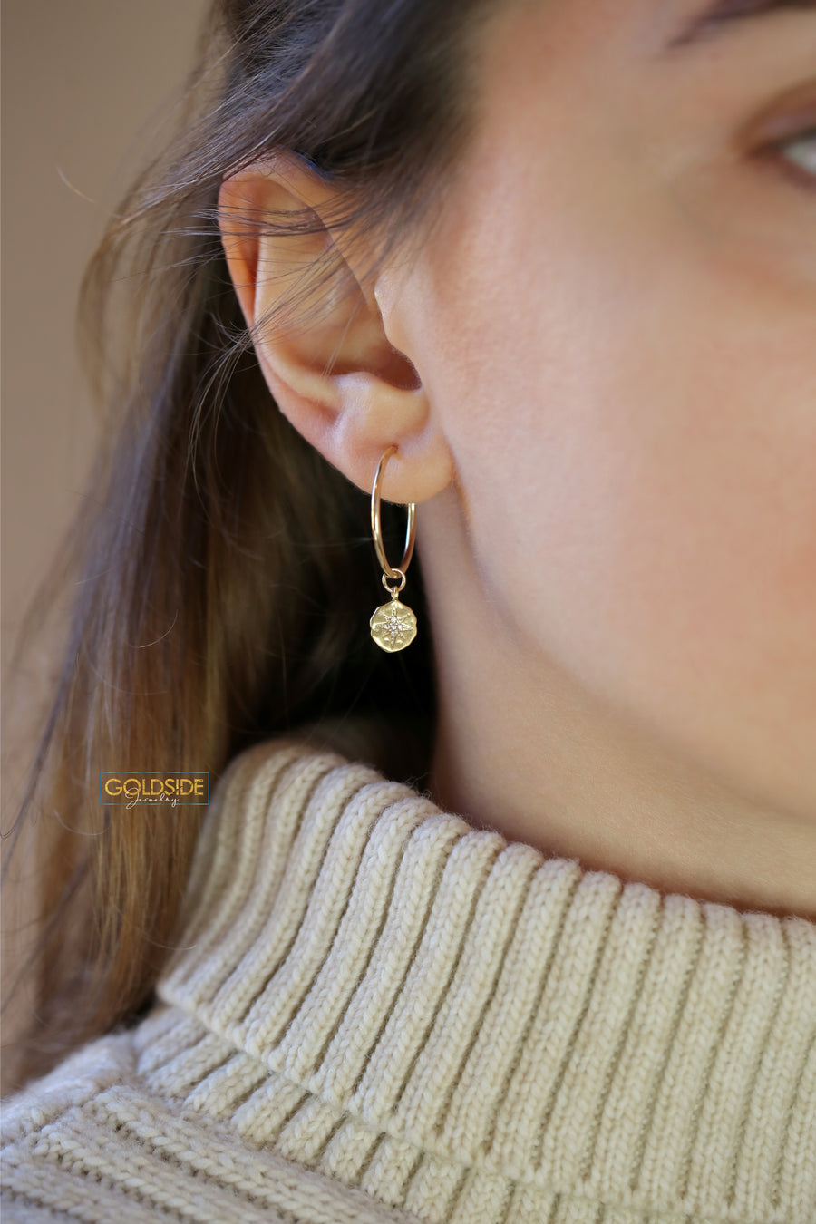 North Star Earrings - Goldside Jewelry