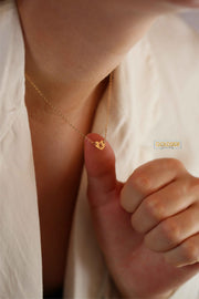 Heart Initial Necklace