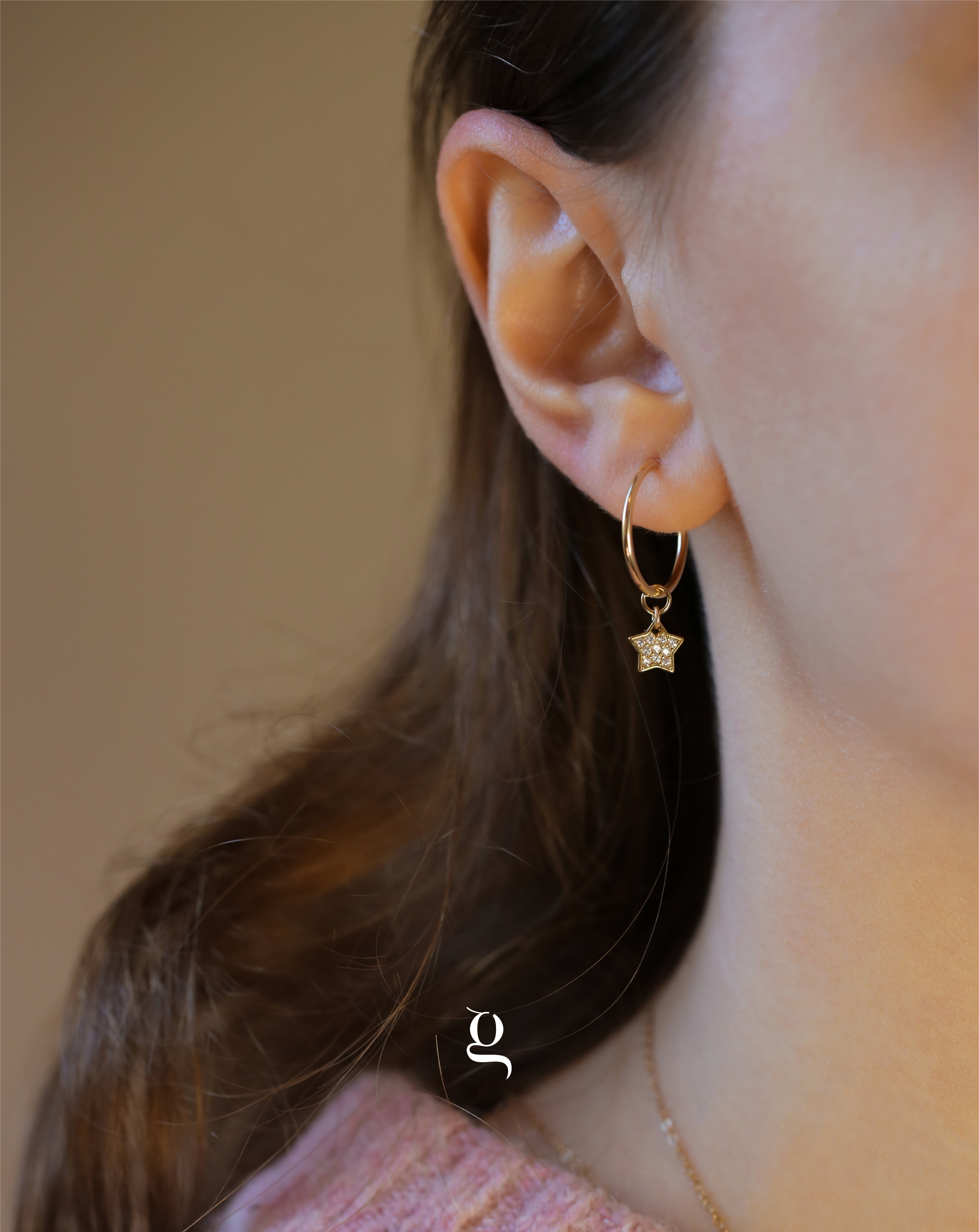 Stellar Hoop Earrings - Goldside Jewelry