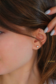 White Opal Earrings