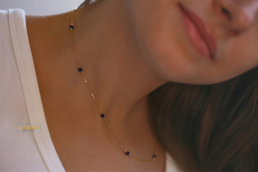 Blue Majesty Necklace - Goldside Jewelry
