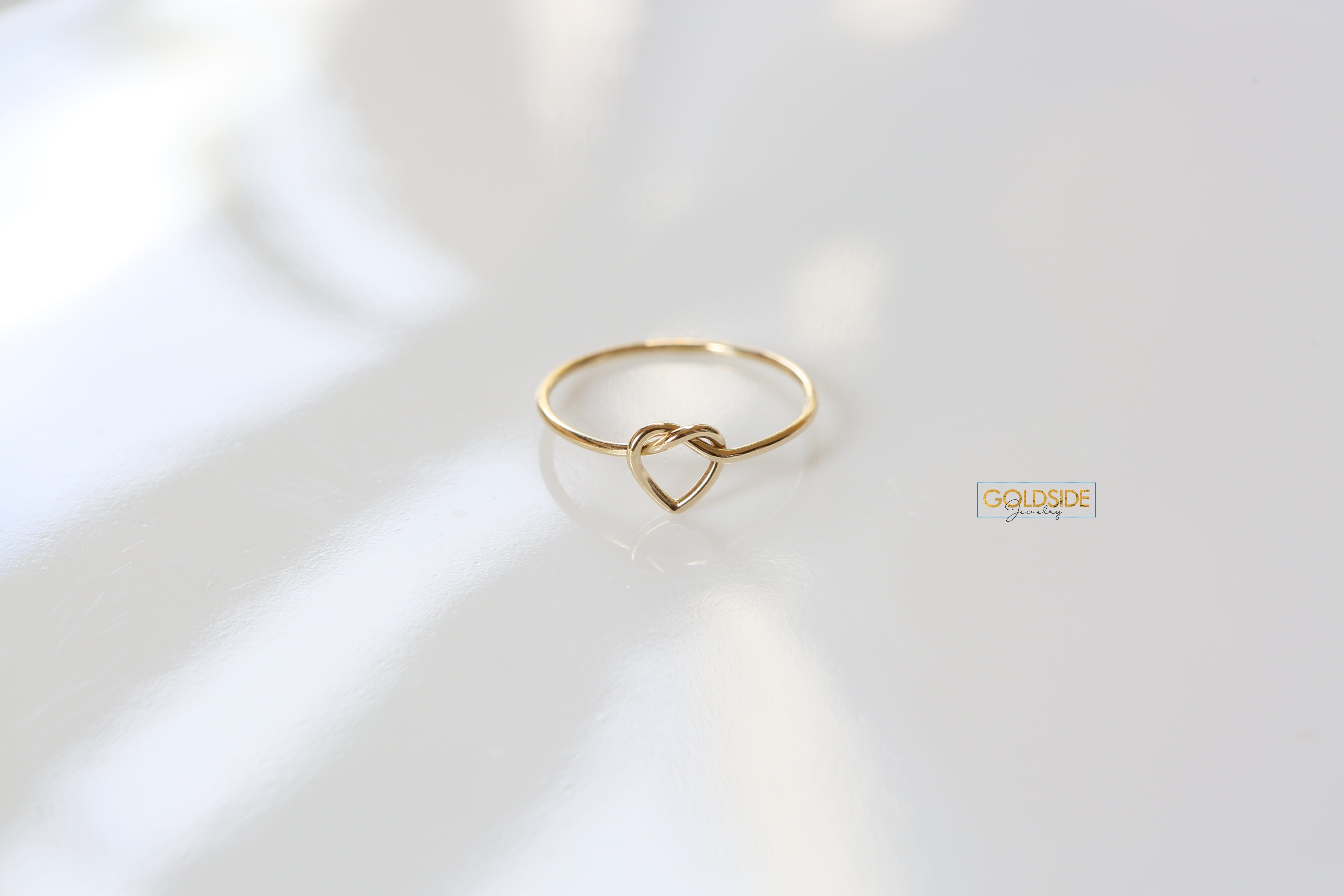 Heart Knot Ring - Goldside Jewelry