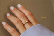 White Opal Ring