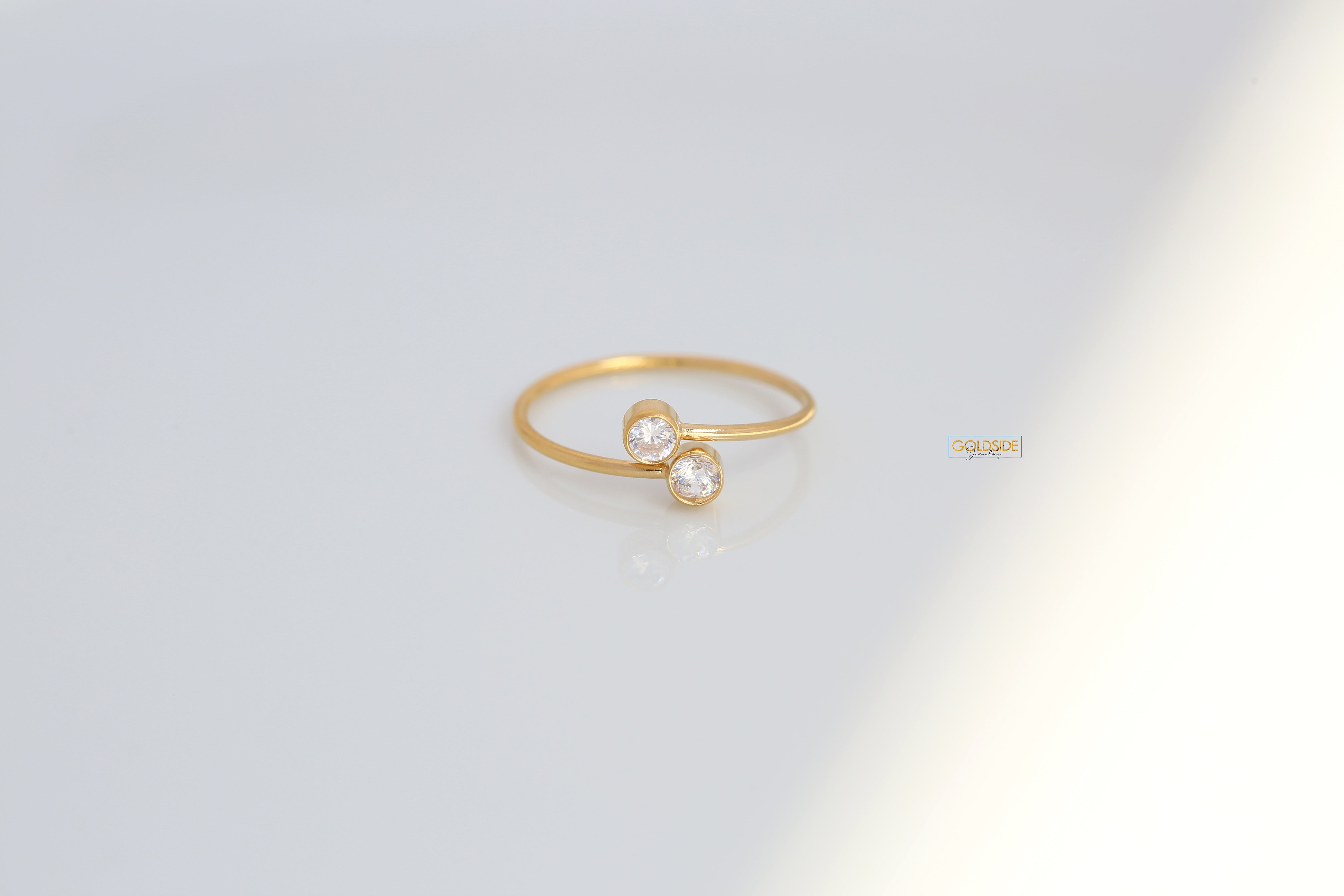 Double Stone Ring - Goldside Jewelry