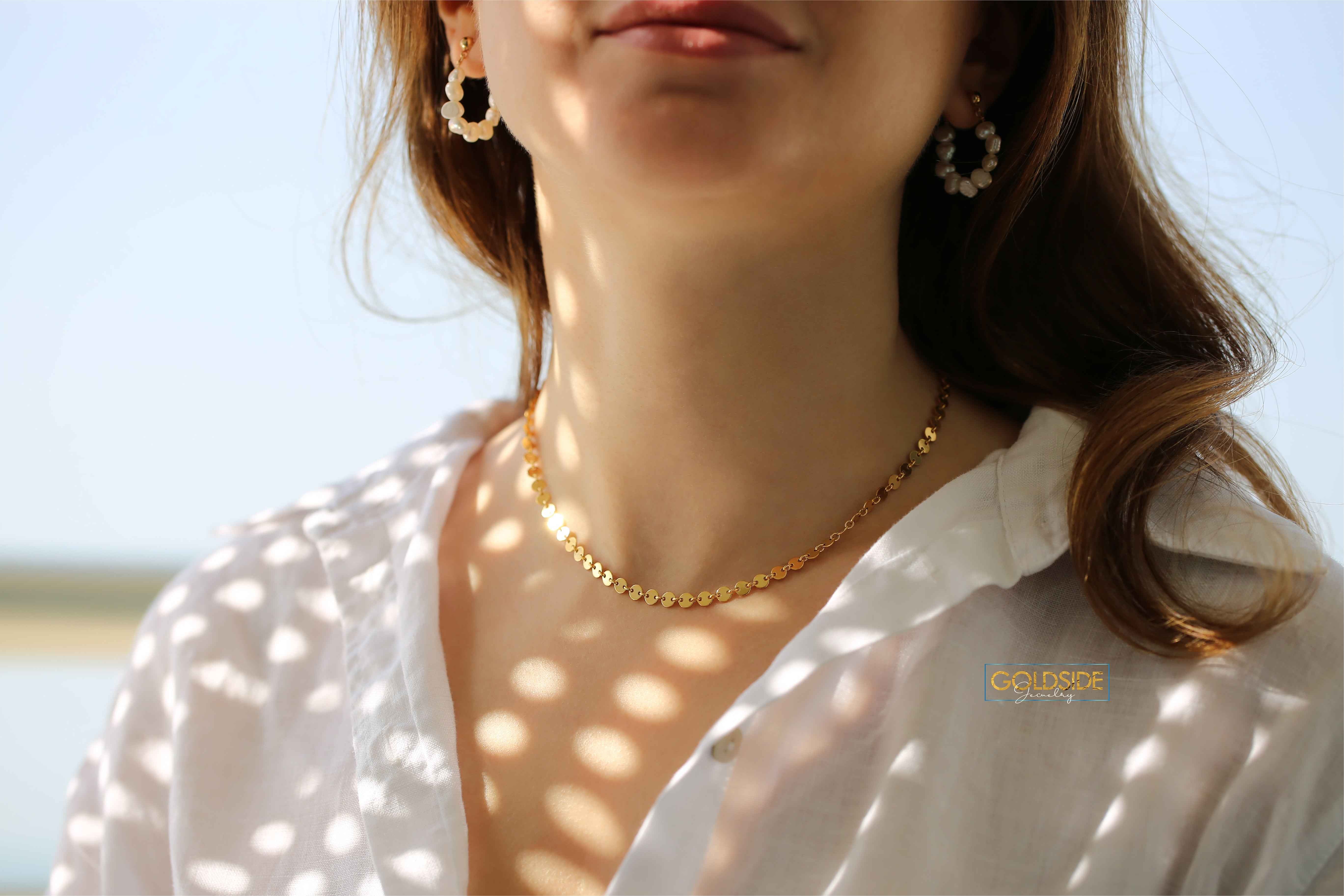 Disc Chain Necklace